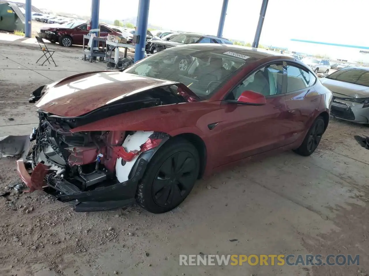 1 Фотография поврежденного автомобиля 5YJ3E1EA4SF890321 TESLA MODEL 3 2025