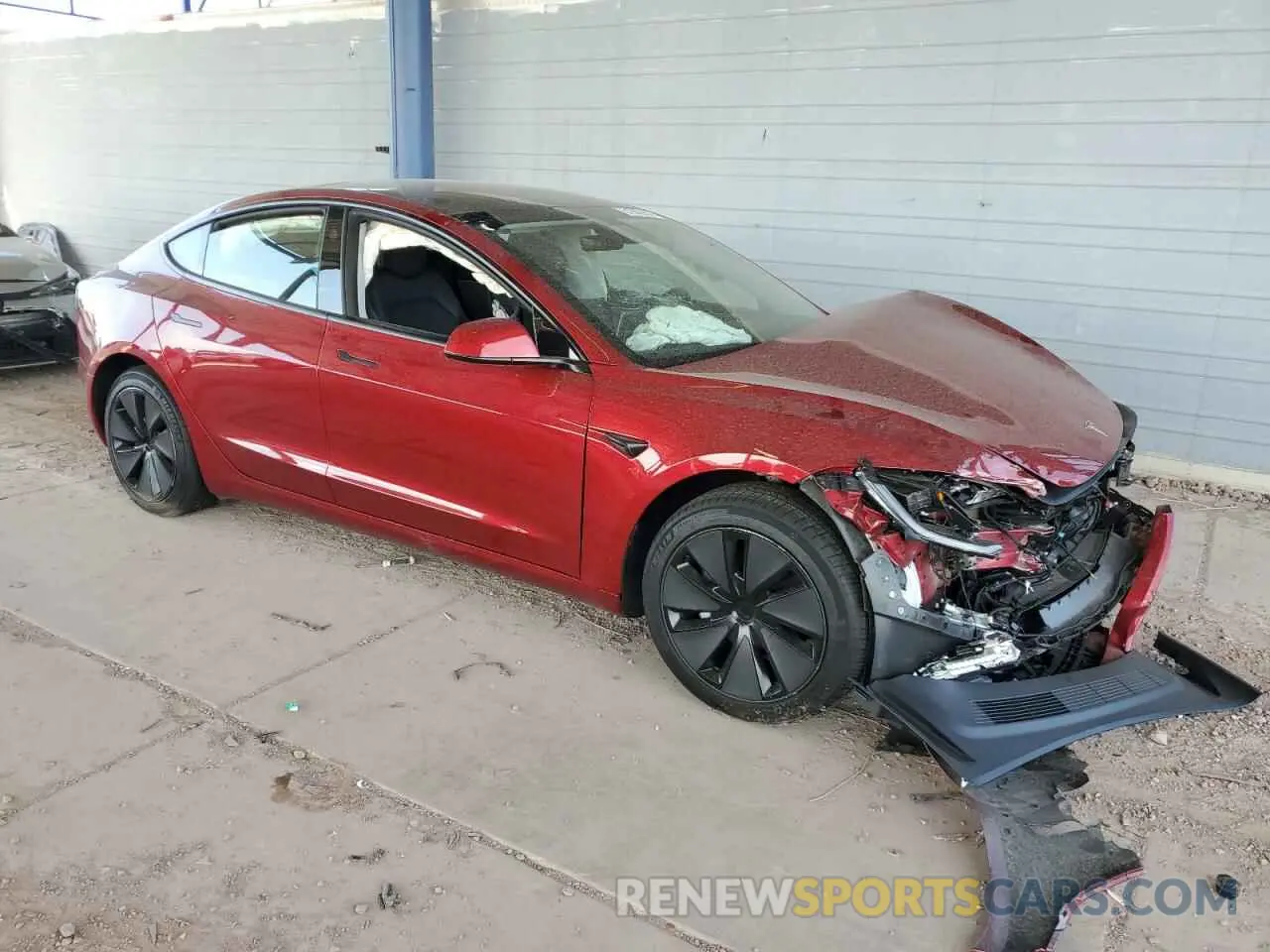 4 Фотография поврежденного автомобиля 5YJ3E1EA4SF890321 TESLA MODEL 3 2025