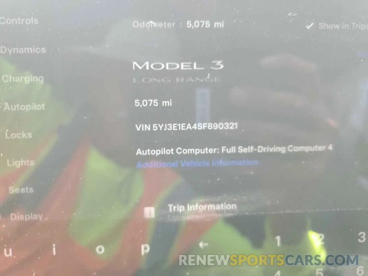 9 Фотография поврежденного автомобиля 5YJ3E1EA4SF890321 TESLA MODEL 3 2025