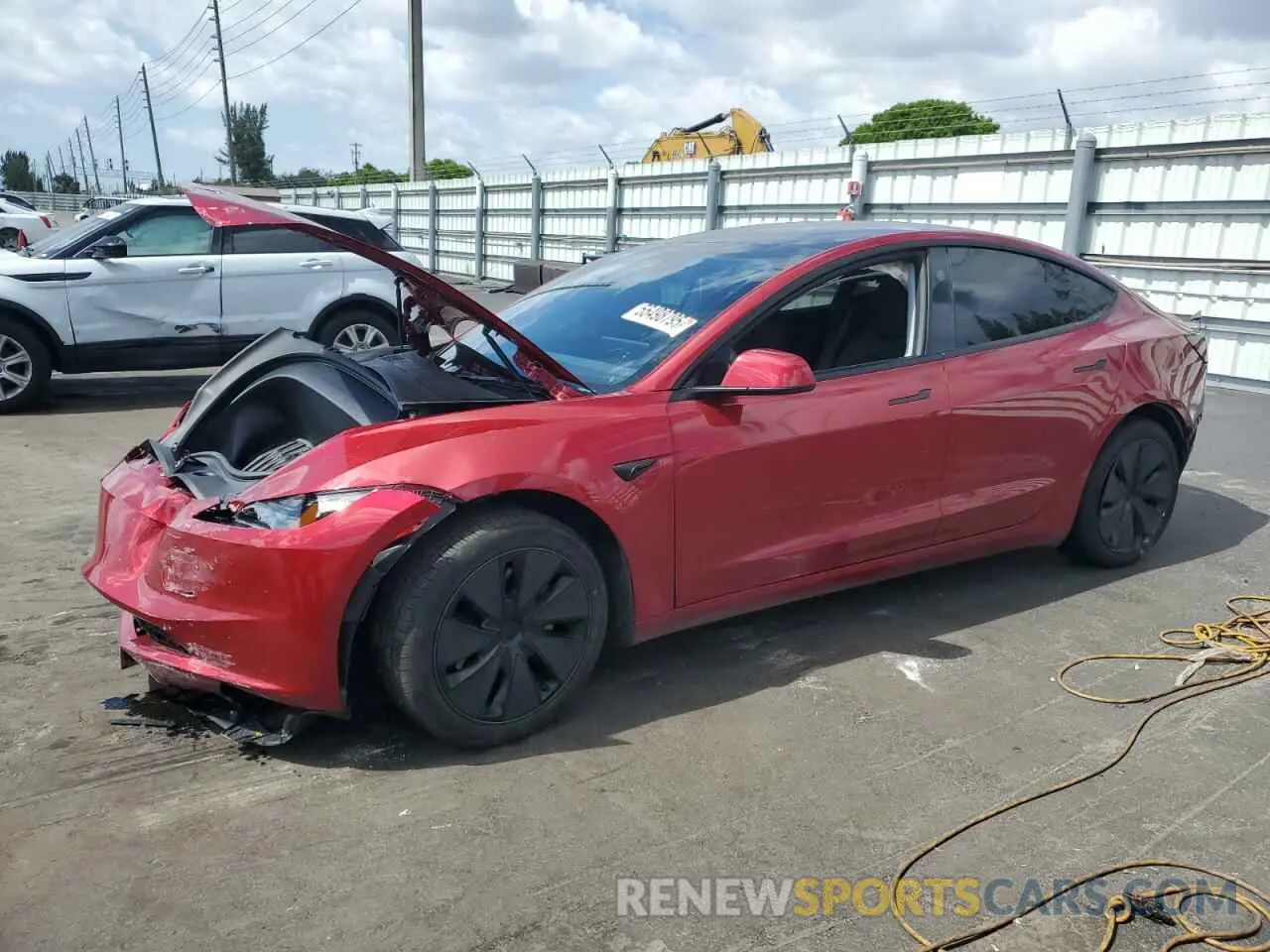 1 Photograph of a damaged car 5YJ3E1EA4SF897642 TESLA MODEL 3 2025