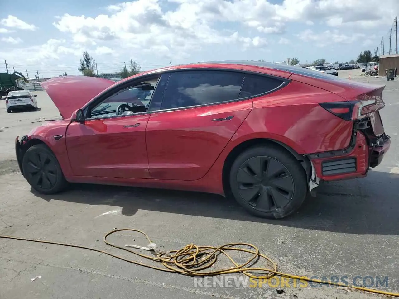 2 Photograph of a damaged car 5YJ3E1EA4SF897642 TESLA MODEL 3 2025