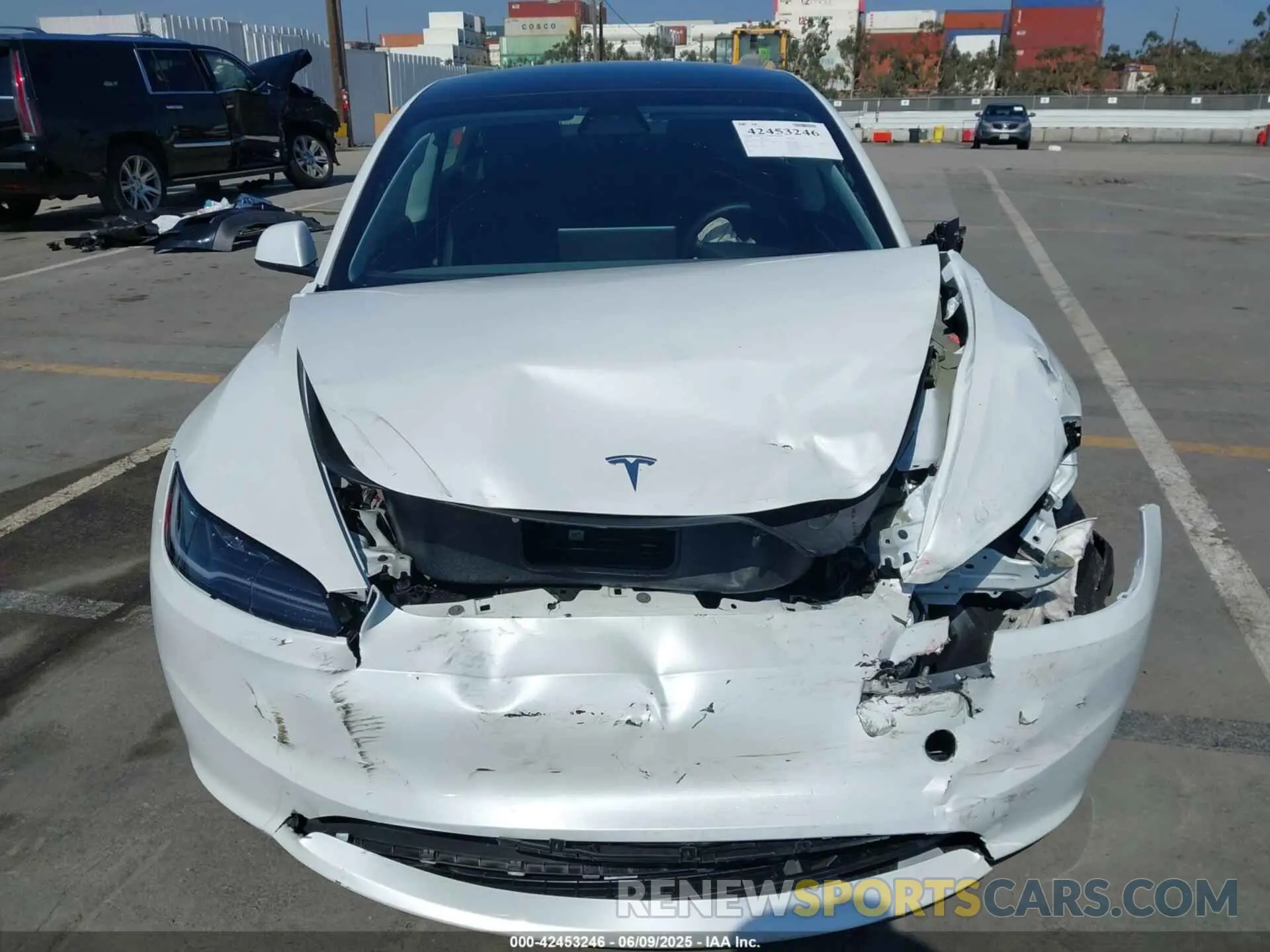 6 Фотография поврежденного автомобиля 5YJ3E1EA4SF903567 TESLA MODEL 3 2025