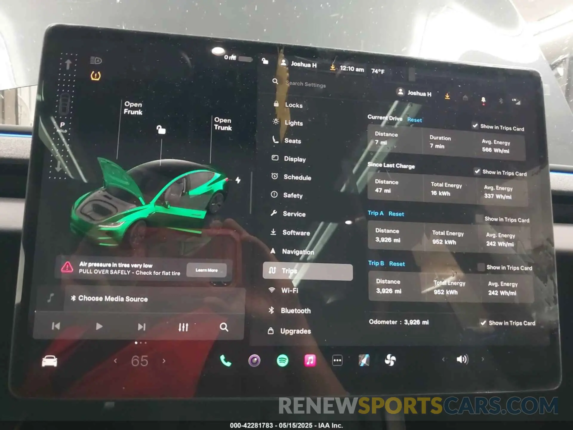 7 Photograph of a damaged car 5YJ3E1EA4SF952168 TESLA MODEL 3 2025