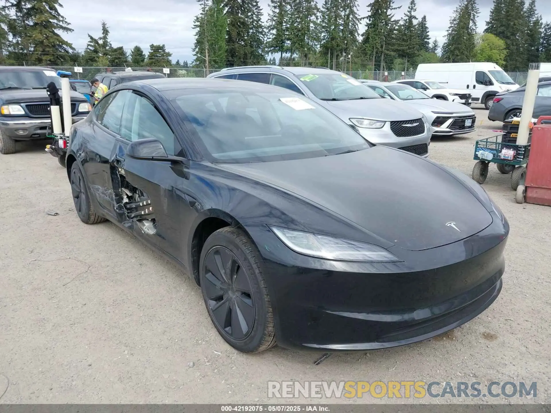 1 Photograph of a damaged car 5YJ3E1EA5SF890411 TESLA MODEL 3 2025