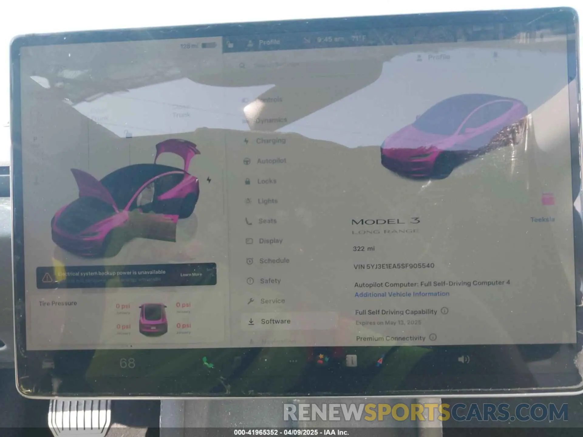 7 Photograph of a damaged car 5YJ3E1EA5SF905540 TESLA MODEL 3 2025