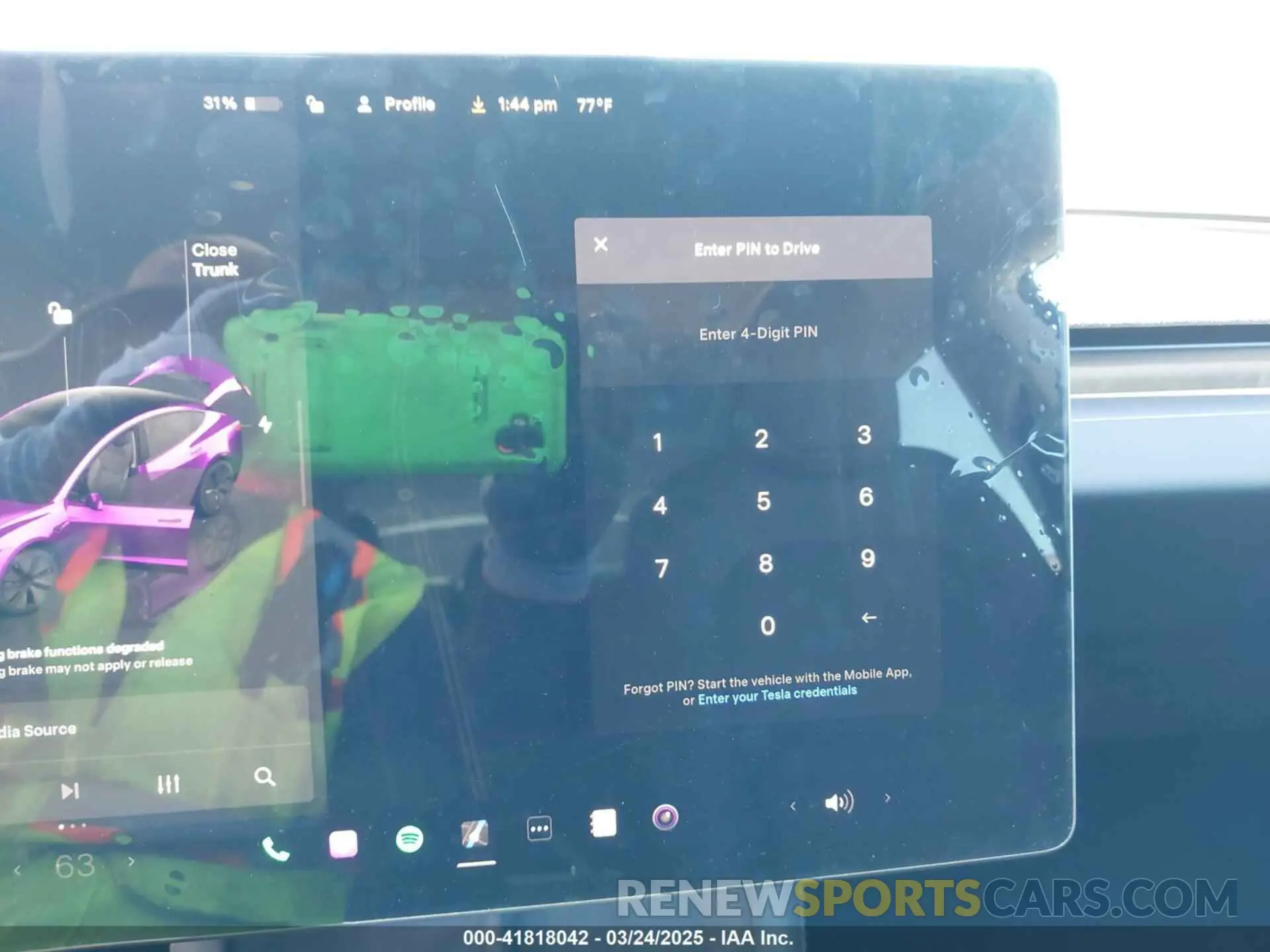 20 Photograph of a damaged car 5YJ3E1EA5SF919681 TESLA MODEL 3 2025