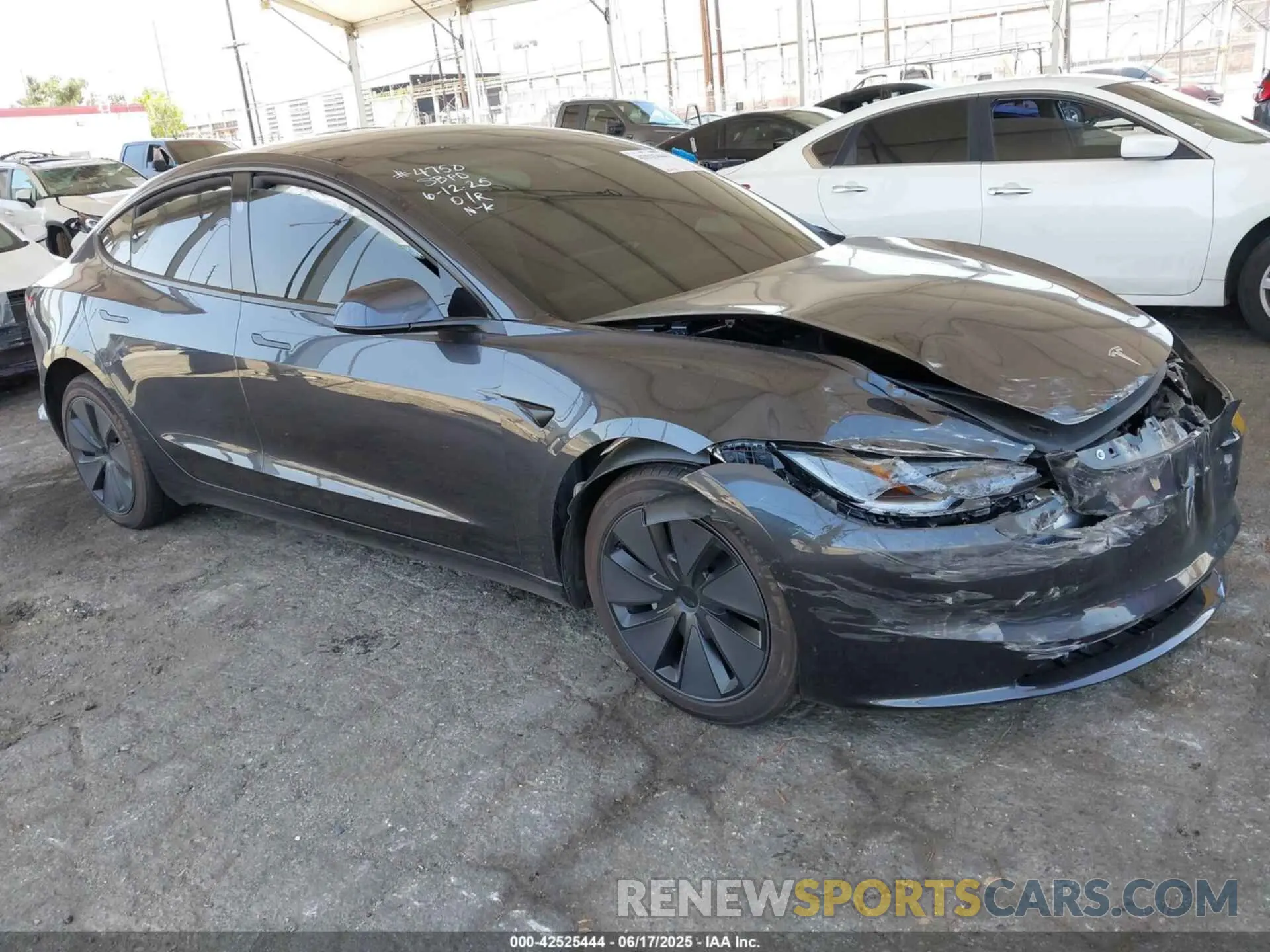 1 Photograph of a damaged car 5YJ3E1EA5SF978214 TESLA MODEL 3 2025