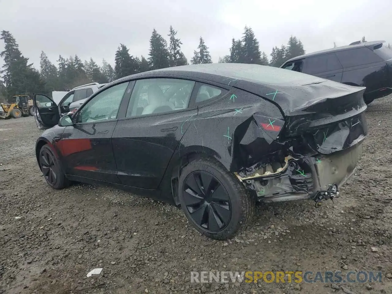 2 Photograph of a damaged car 5YJ3E1EA6SF896623 TESLA MODEL 3 2025