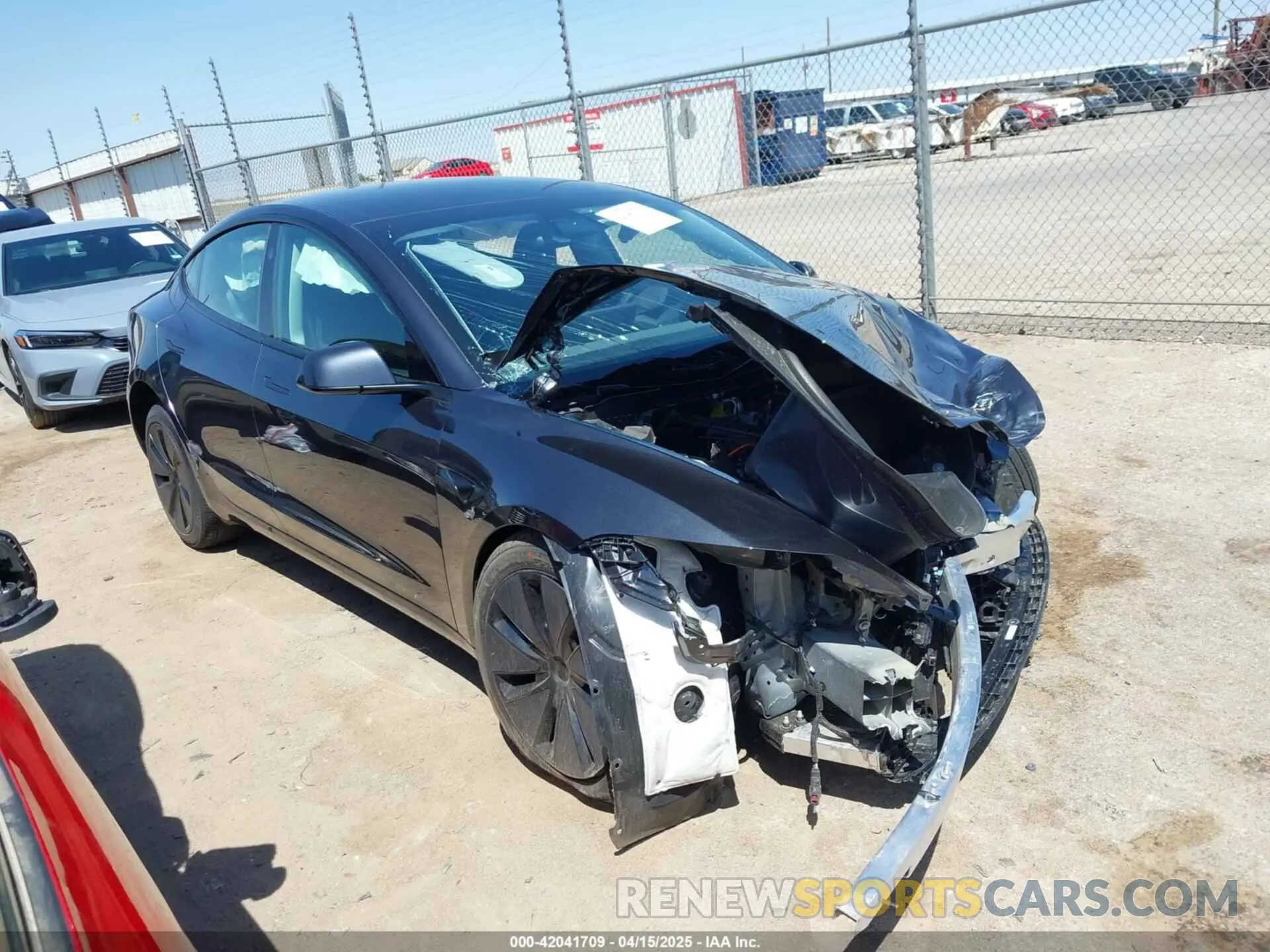 1 Фотография поврежденного автомобиля 5YJ3E1EA6SF939292 TESLA MODEL 3 2025