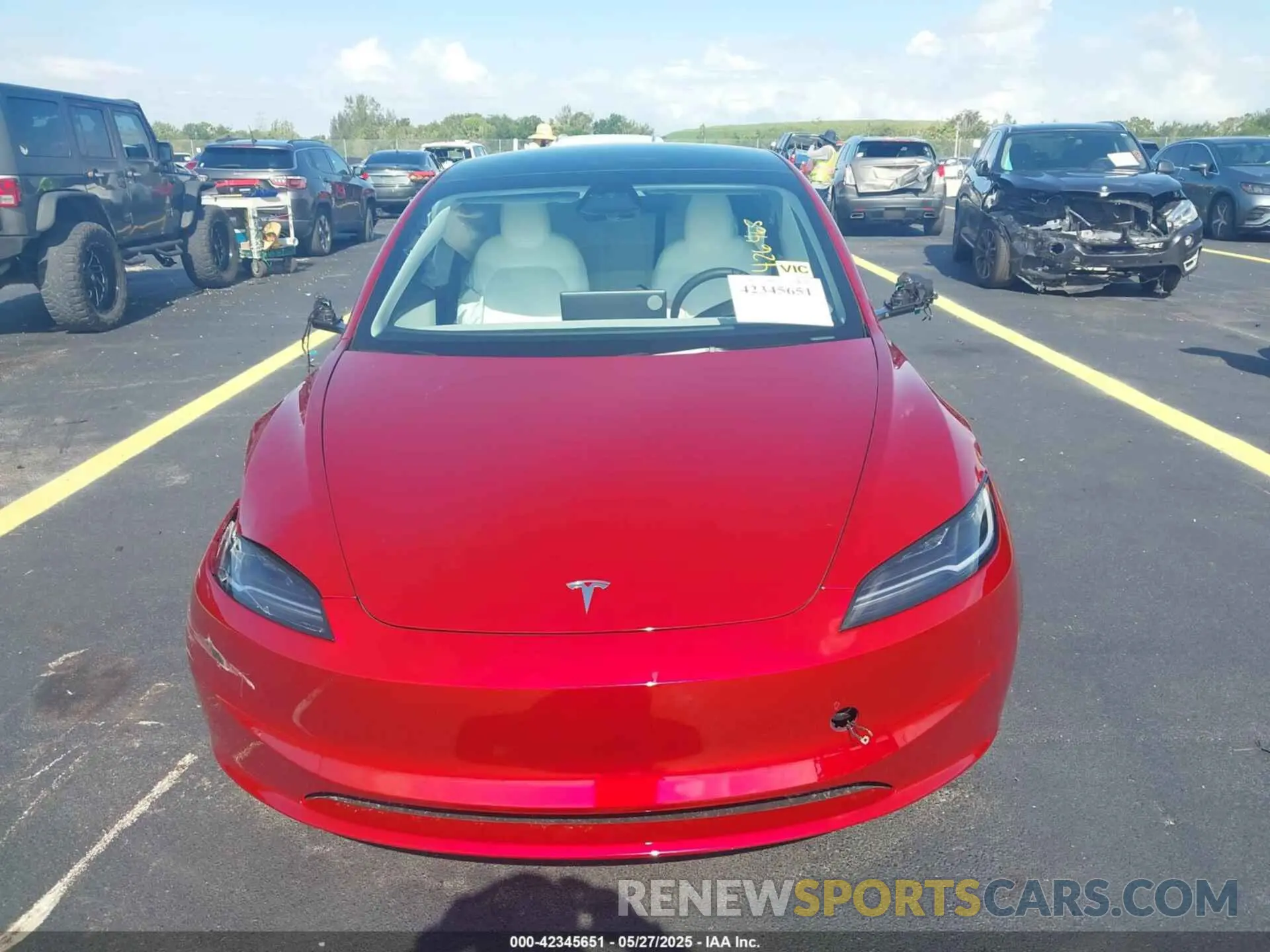 13 Photograph of a damaged car 5YJ3E1EA6SF967254 TESLA MODEL 3 2025