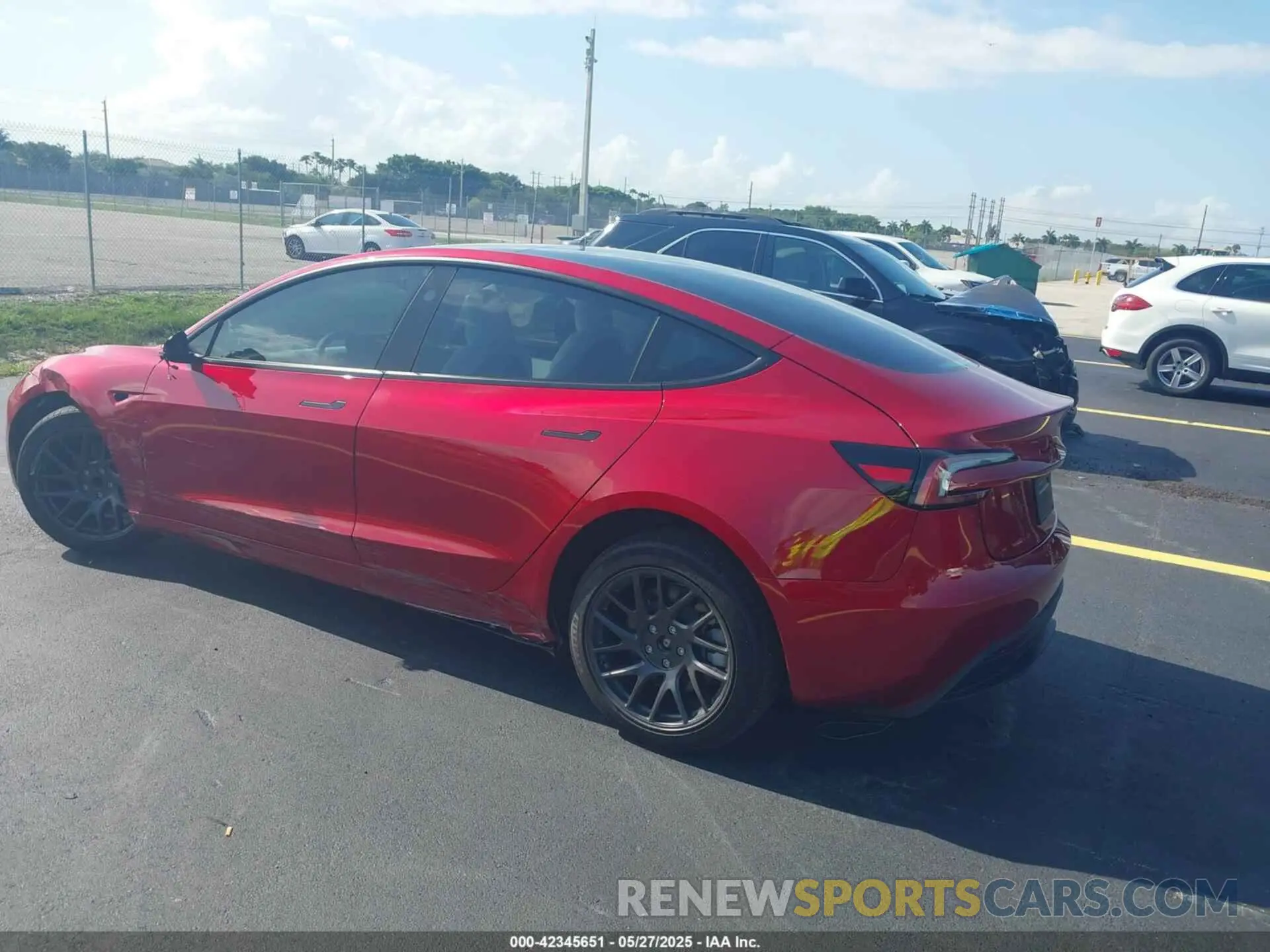 3 Photograph of a damaged car 5YJ3E1EA6SF967254 TESLA MODEL 3 2025