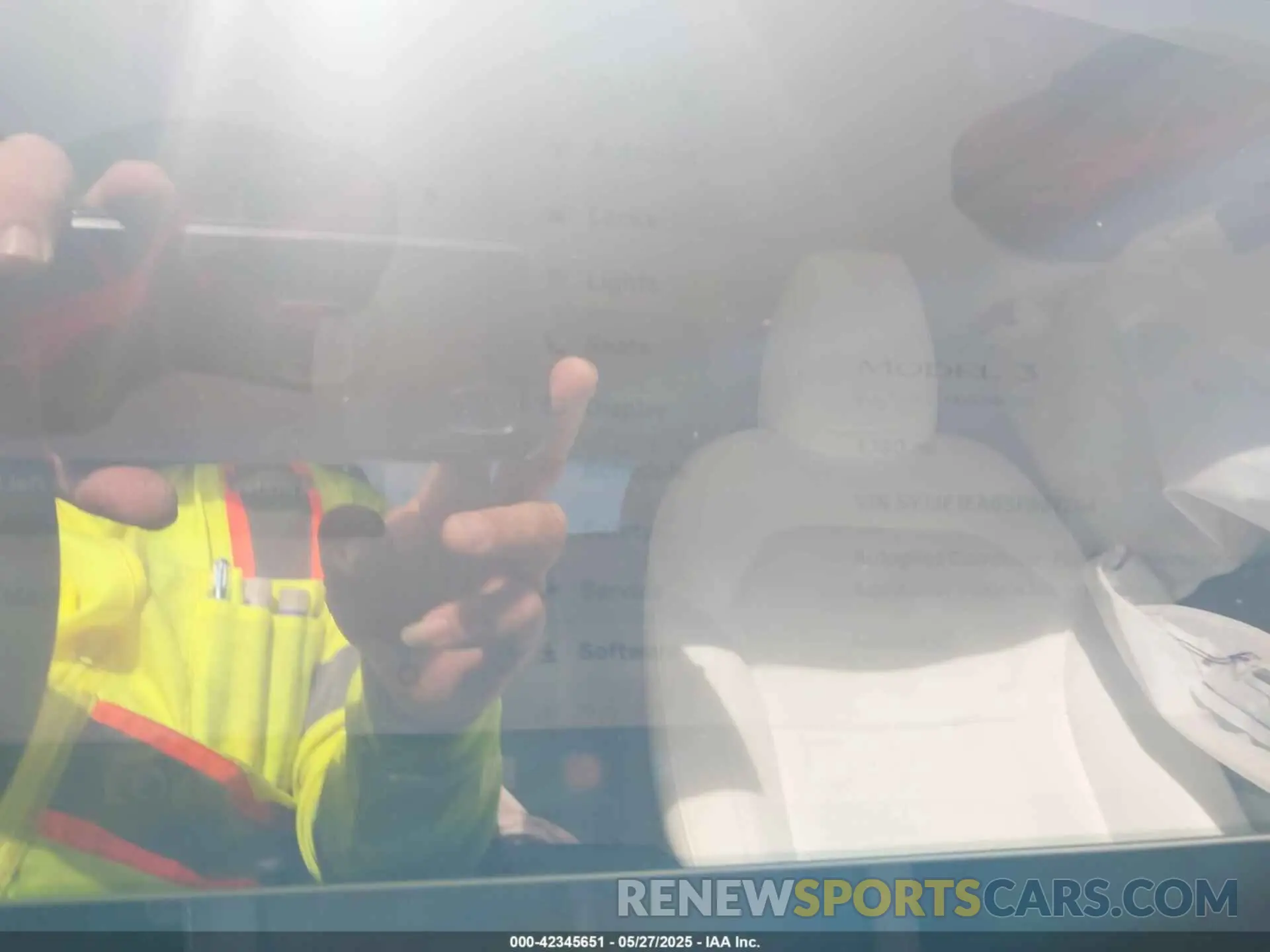 7 Photograph of a damaged car 5YJ3E1EA6SF967254 TESLA MODEL 3 2025