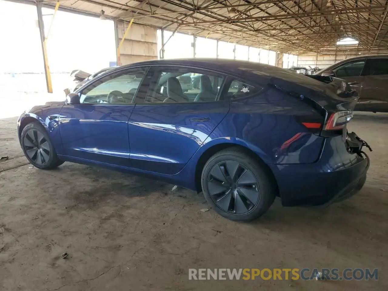 2 Photograph of a damaged car 5YJ3E1EA7SF880270 TESLA MODEL 3 2025