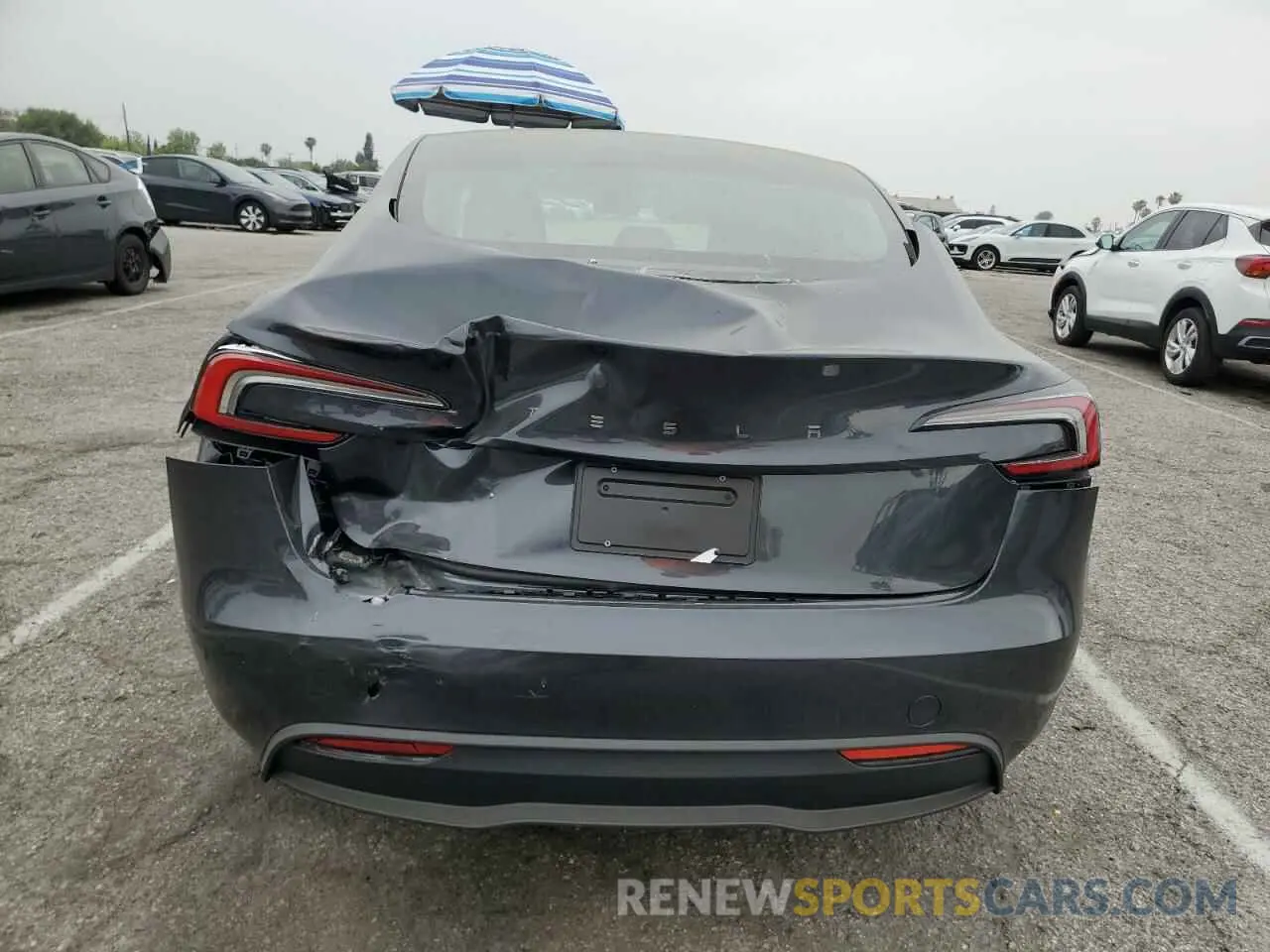 6 Фотография поврежденного автомобиля 5YJ3E1EA7SF969403 TESLA MODEL 3 2025