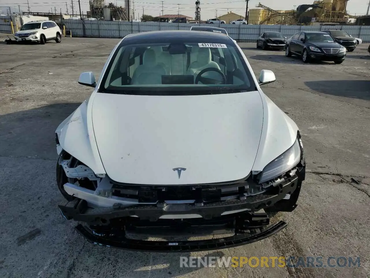5 Photograph of a damaged car 5YJ3E1EA8SF886398 TESLA MODEL 3 2025