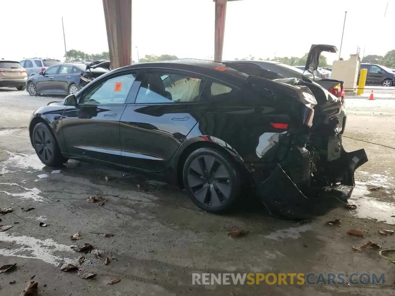 2 Photograph of a damaged car 5YJ3E1EA9SF910465 TESLA MODEL 3 2025
