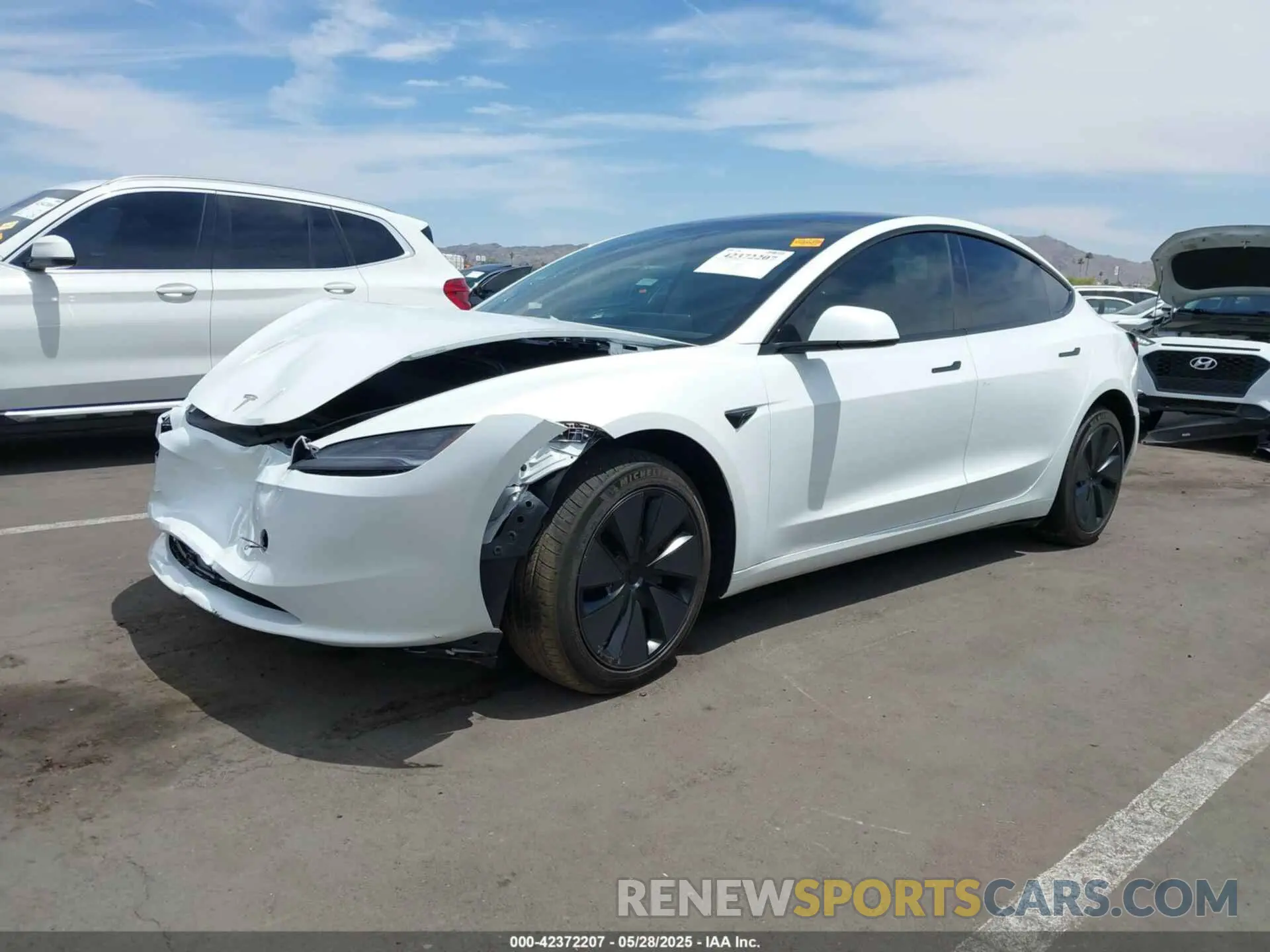 2 Photograph of a damaged car 5YJ3E1EA9SF943028 TESLA MODEL 3 2025