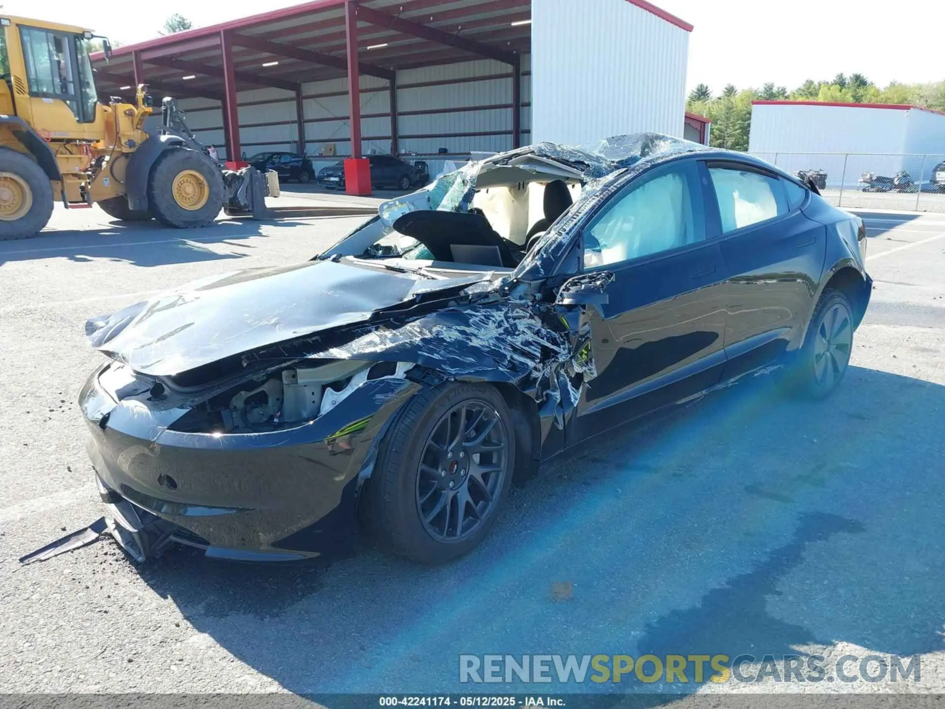 2 Photograph of a damaged car 5YJ3E1EAXSF927128 TESLA MODEL 3 2025