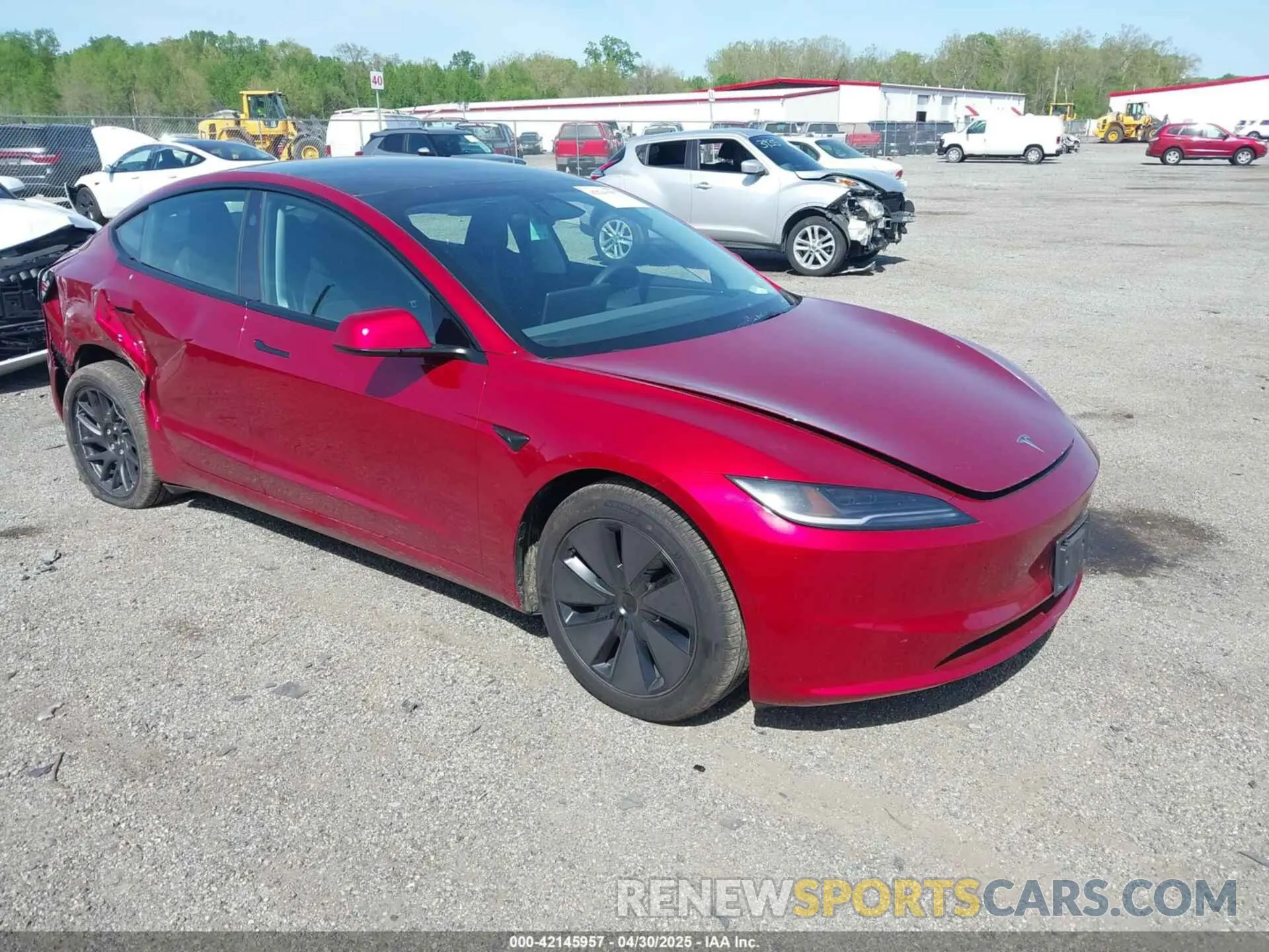 1 Photograph of a damaged car 5YJ3E1EB3SF893624 TESLA MODEL 3 2025