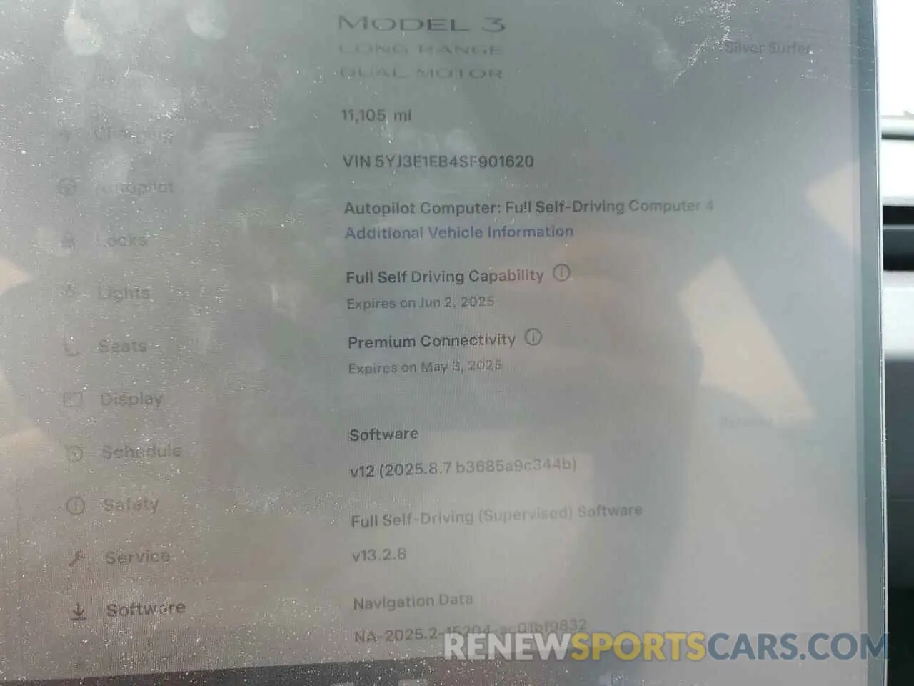 9 Фотография поврежденного автомобиля 5YJ3E1EB4SF901620 TESLA MODEL 3 2025