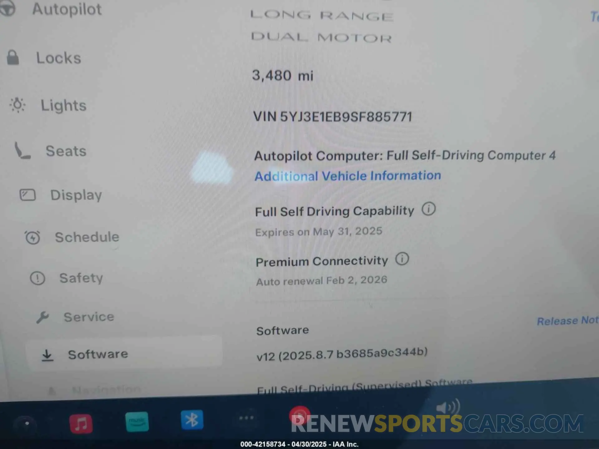 14 Photograph of a damaged car 5YJ3E1EB9SF885771 TESLA MODEL 3 2025