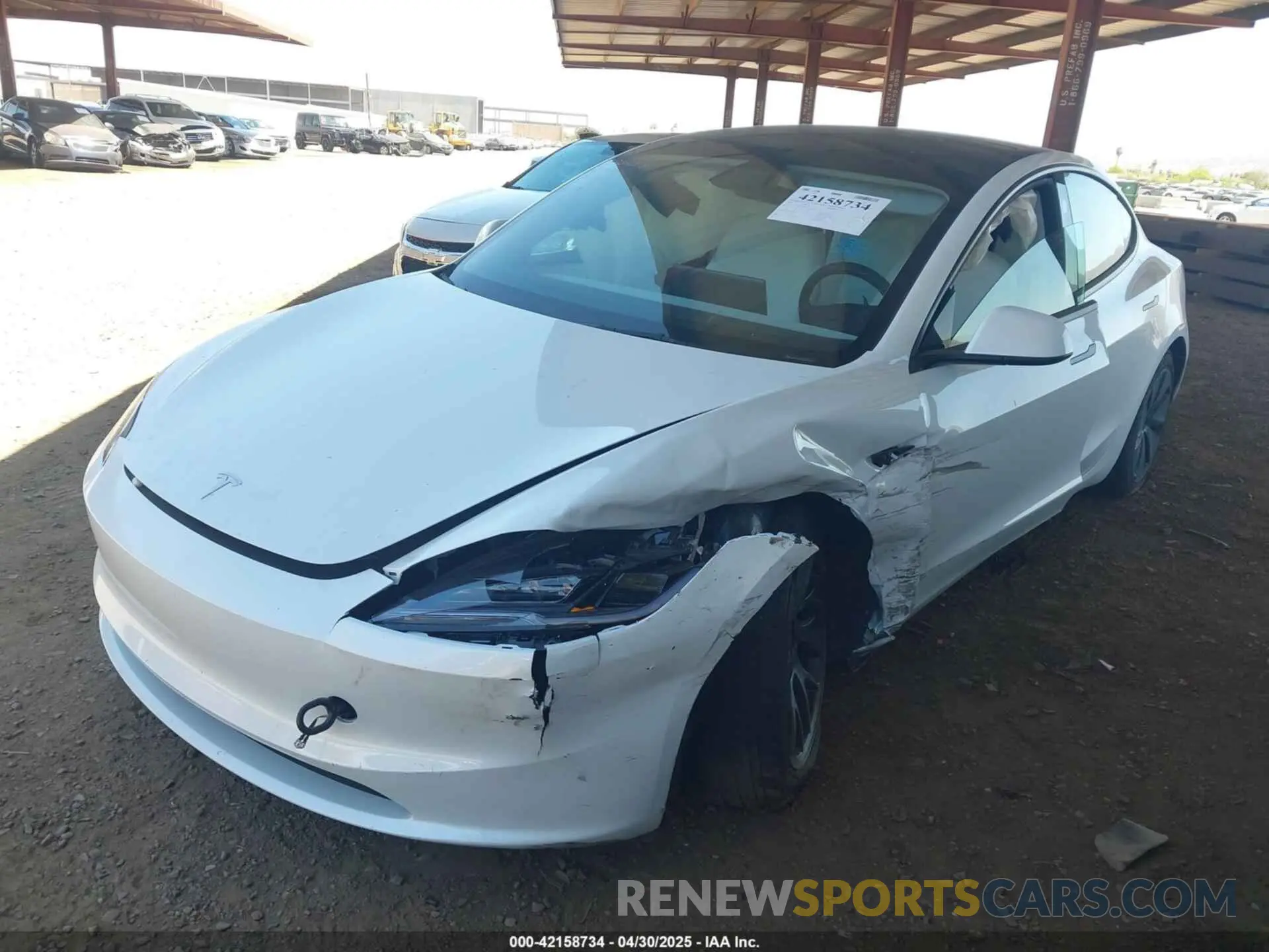 6 Photograph of a damaged car 5YJ3E1EB9SF885771 TESLA MODEL 3 2025