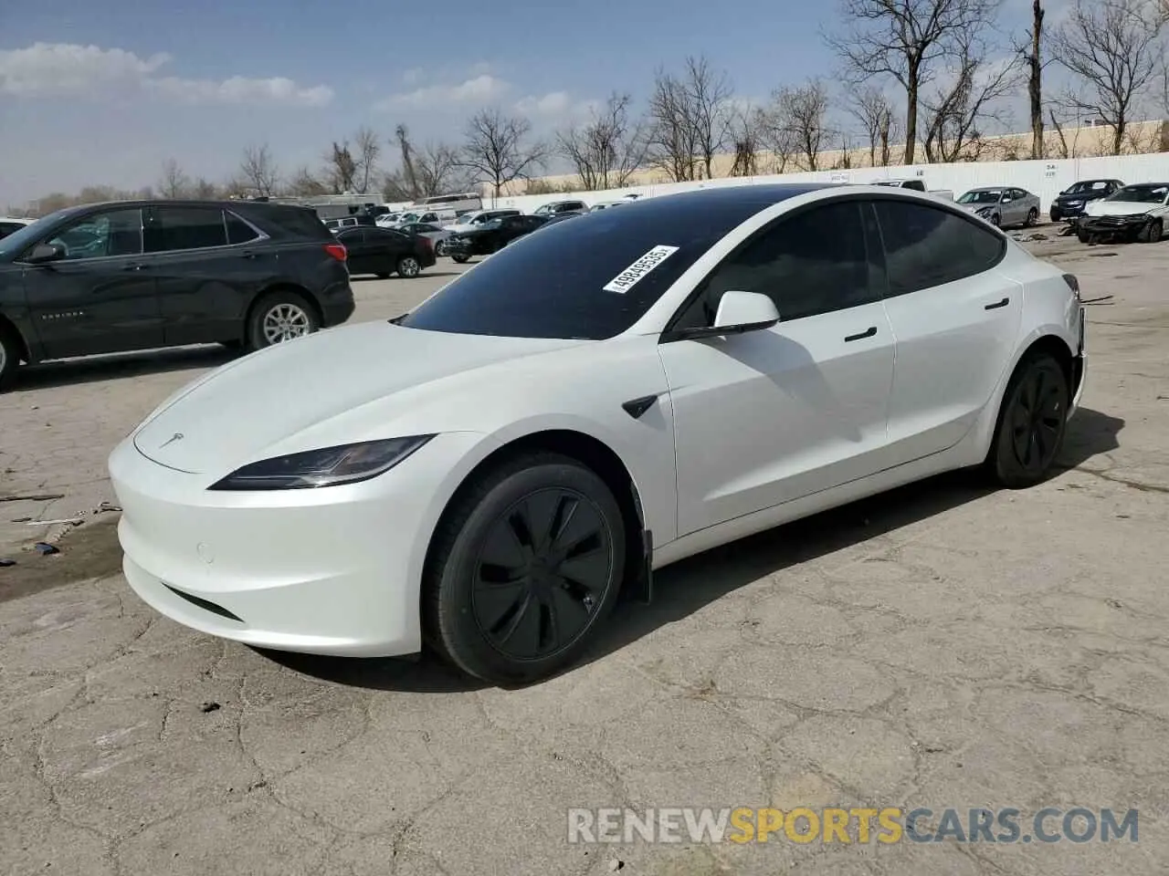 1 Фотография поврежденного автомобиля 5YJ3E1EB9SF902505 TESLA MODEL 3 2025