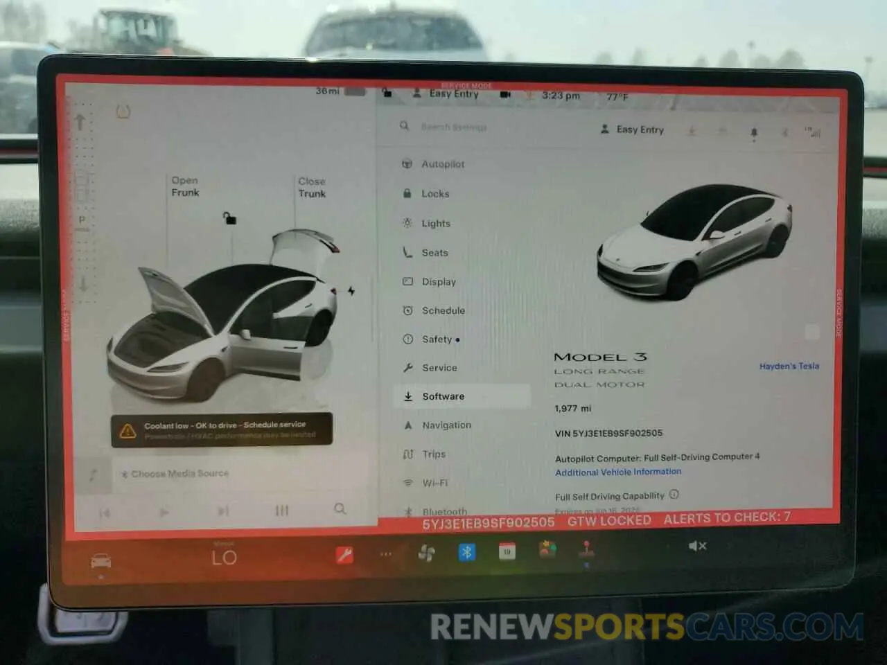 9 Фотография поврежденного автомобиля 5YJ3E1EB9SF902505 TESLA MODEL 3 2025