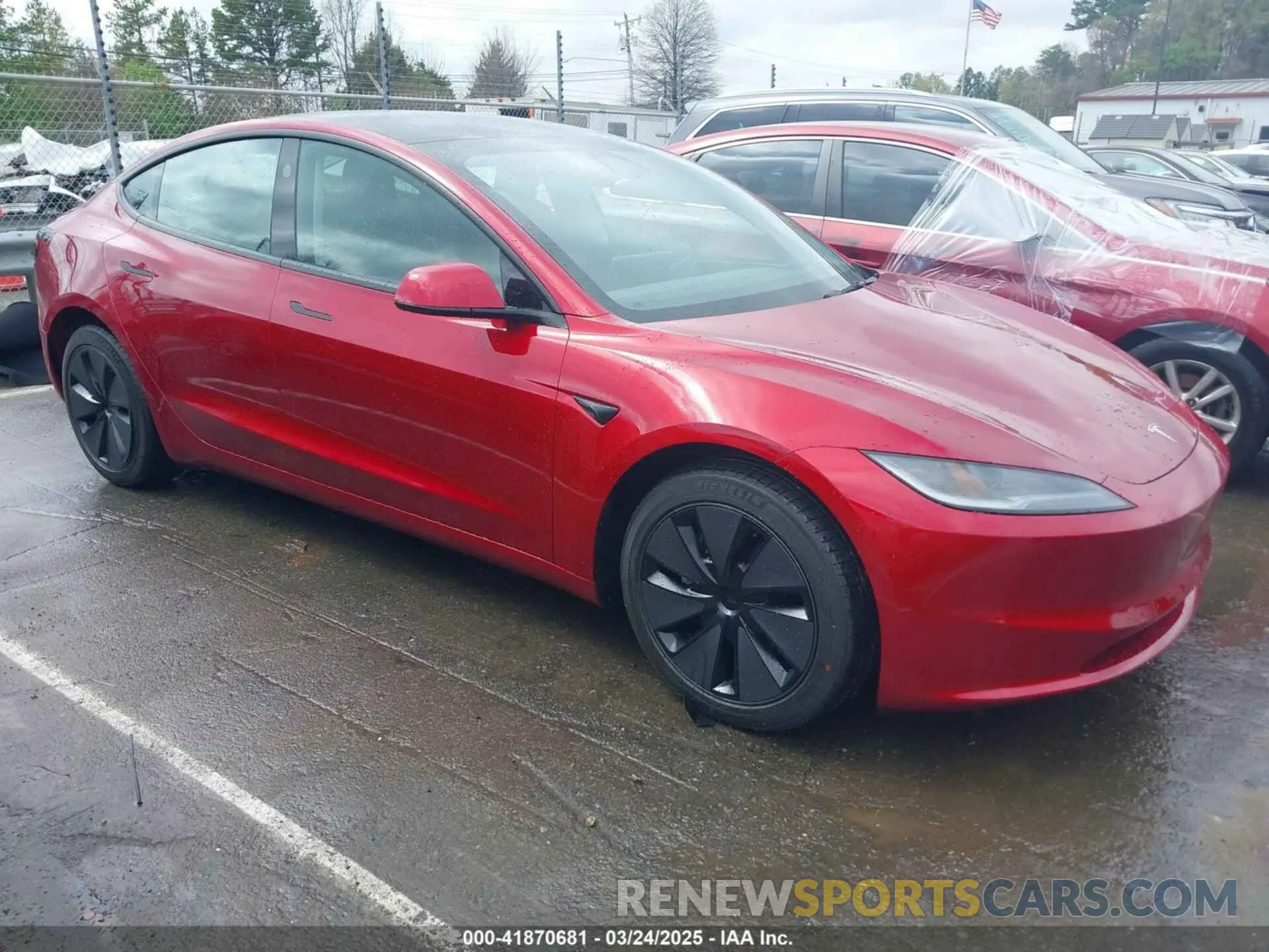 1 Photograph of a damaged car 5YJ3E1EB9SF928781 TESLA MODEL 3 2025