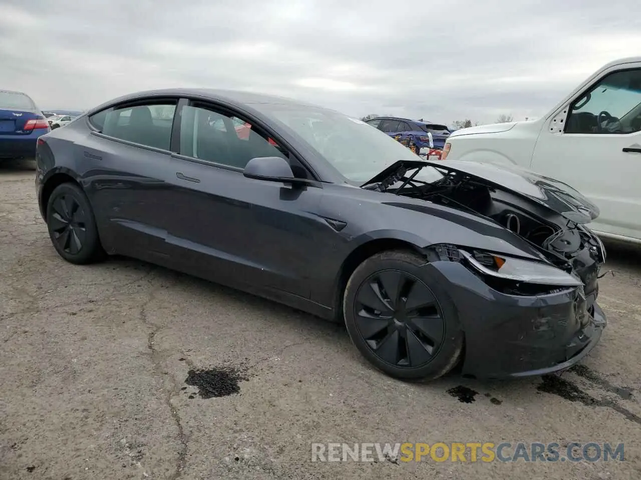 4 Photograph of a damaged car 5YJ3E1EBXSF914310 TESLA MODEL 3 2025
