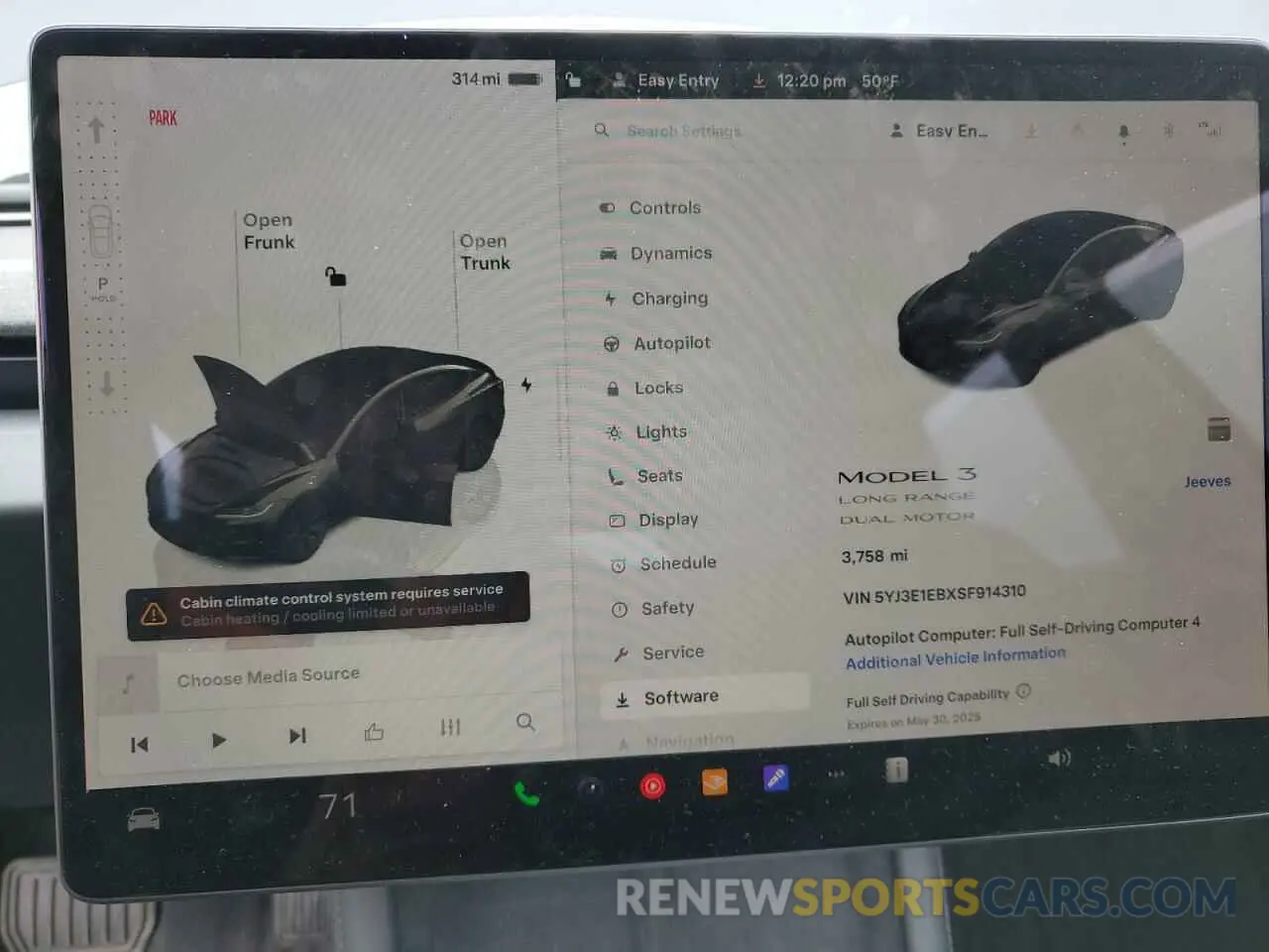 9 Photograph of a damaged car 5YJ3E1EBXSF914310 TESLA MODEL 3 2025