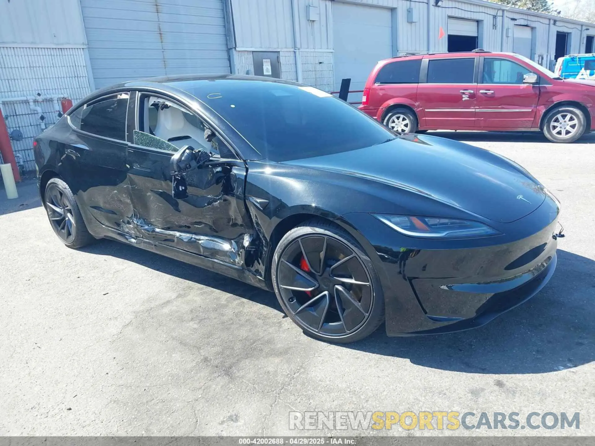 1 Photograph of a damaged car 5YJ3E1ET0SF933067 TESLA MODEL 3 2025
