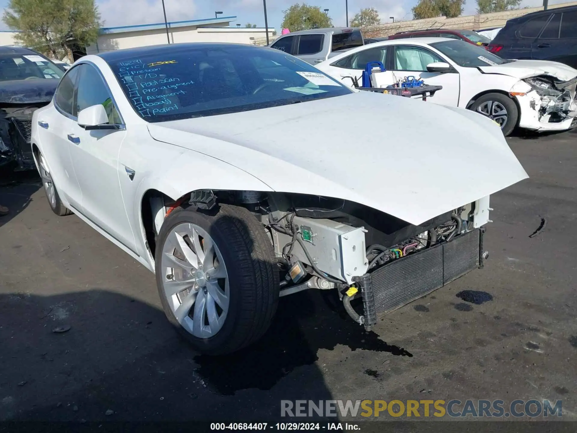 1 Photograph of a damaged car 5YJSA1E20KF348746 TESLA MODEL S 2019