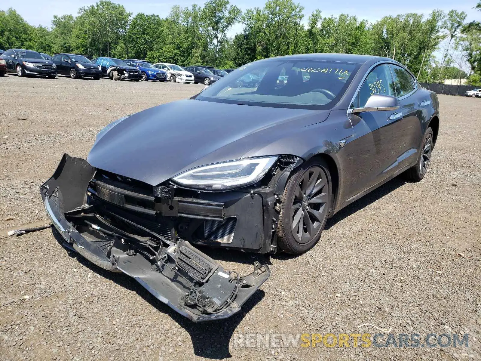 2 Photograph of a damaged car 5YJSA1E21KF337142 TESLA MODEL S 2019