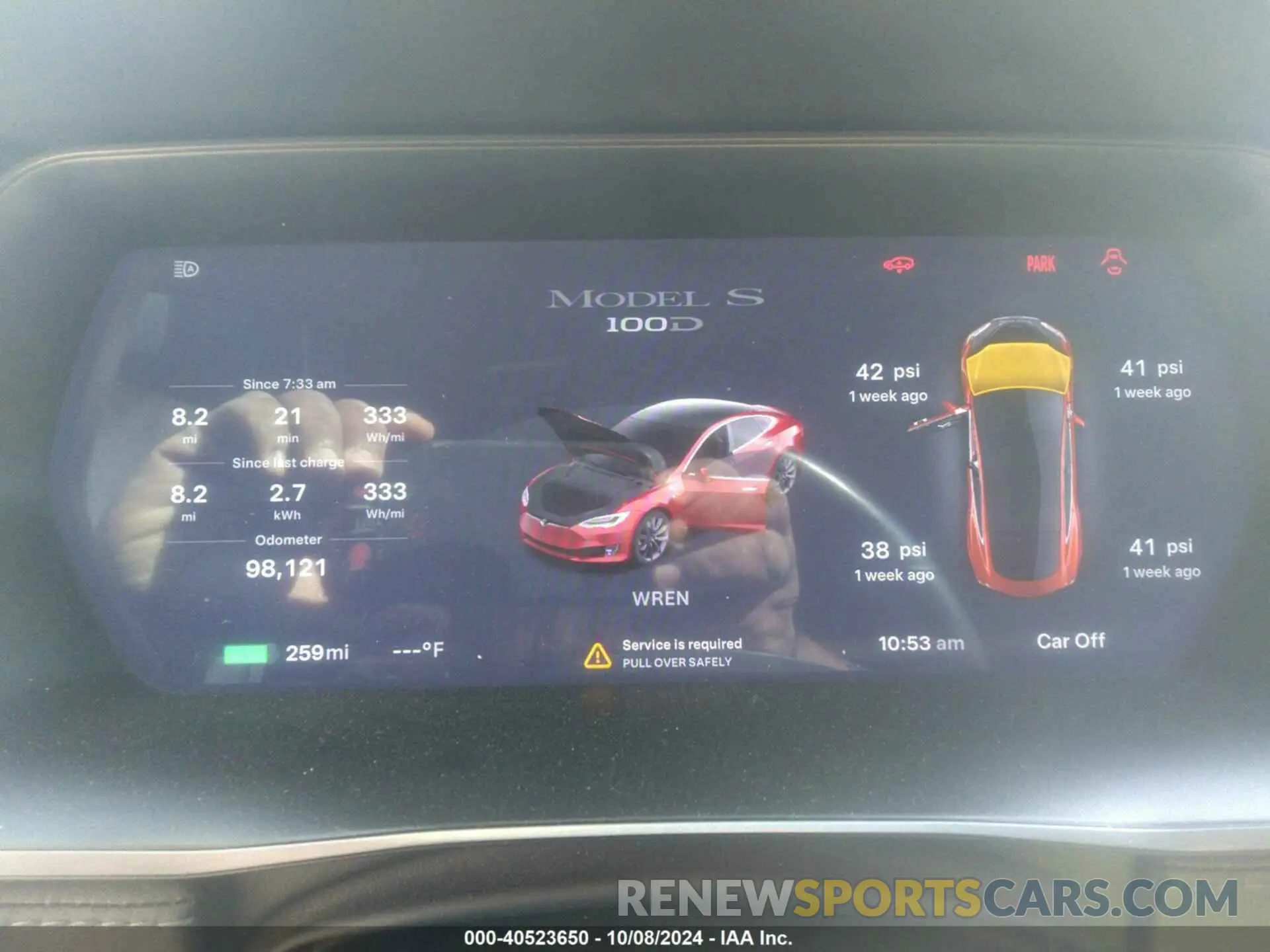 7 Photograph of a damaged car 5YJSA1E22KF309088 TESLA MODEL S 2019