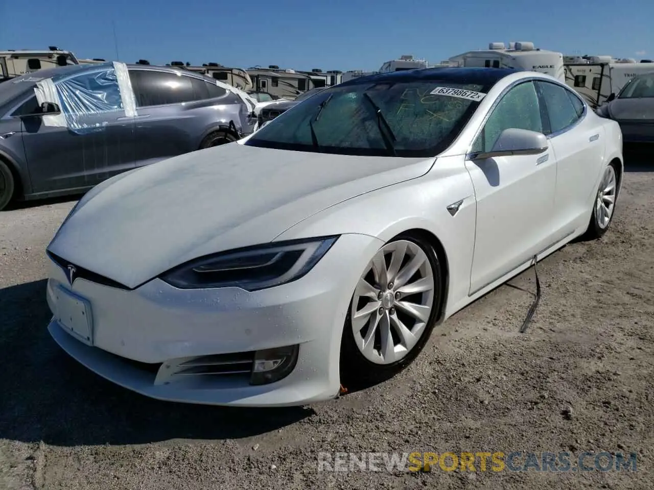 2 Photograph of a damaged car 5YJSA1E23KF308127 TESLA MODEL S 2019