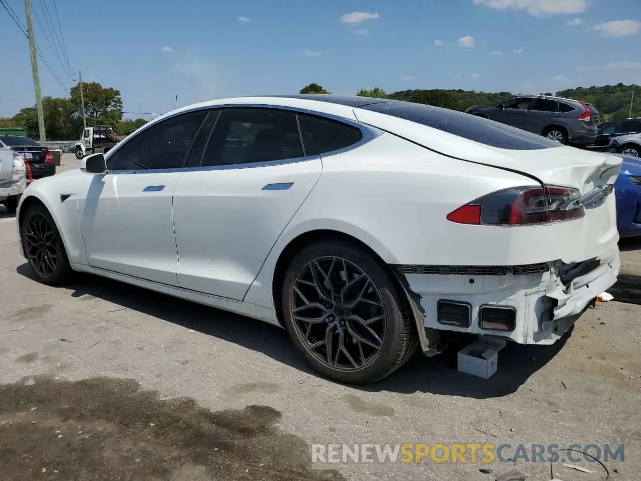 2 Photograph of a damaged car 5YJSA1E26KF347374 TESLA MODEL S 2019