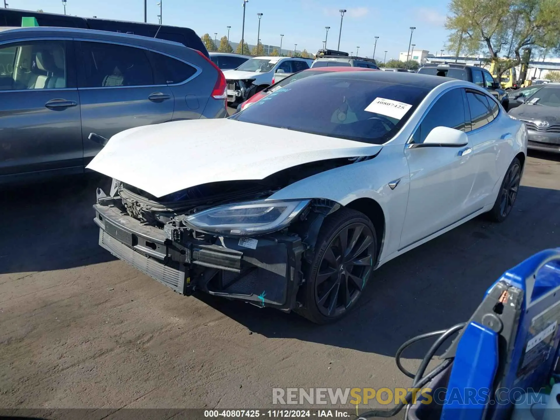 2 Photograph of a damaged car 5YJSA1E29KF309492 TESLA MODEL S 2019