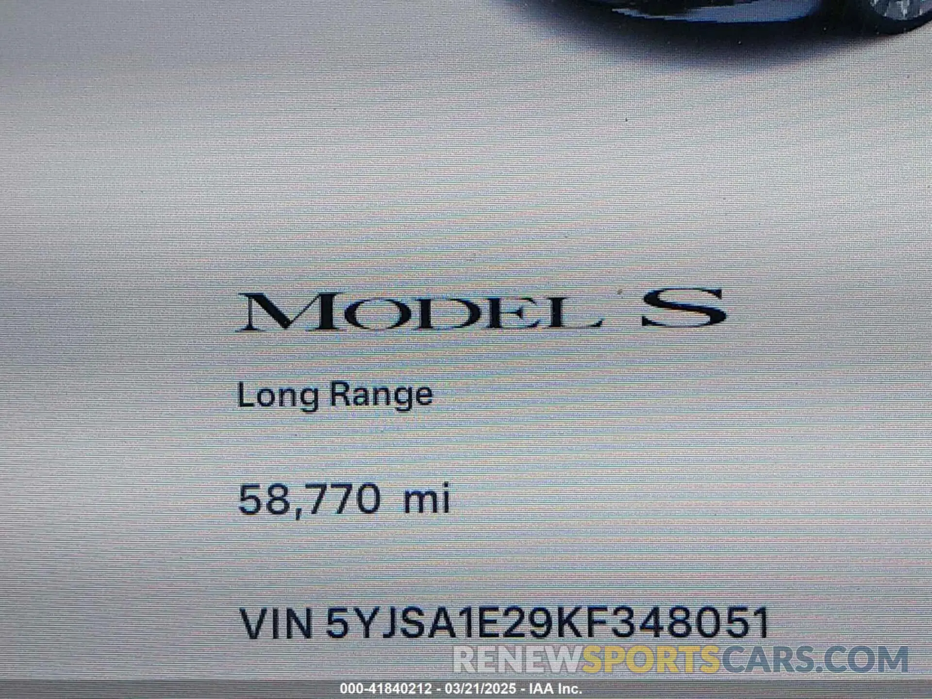 16 Фотография поврежденного автомобиля 5YJSA1E29KF348051 TESLA MODEL S 2019