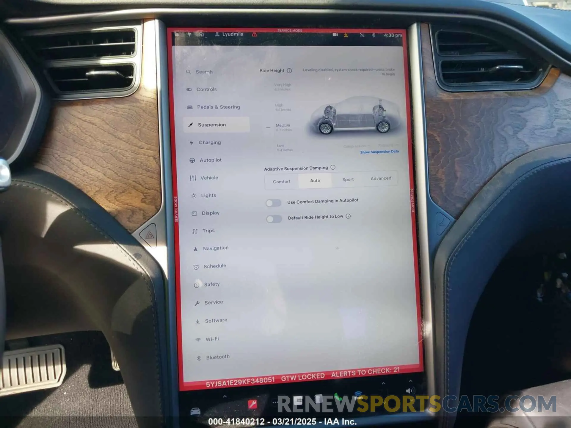 19 Фотография поврежденного автомобиля 5YJSA1E29KF348051 TESLA MODEL S 2019