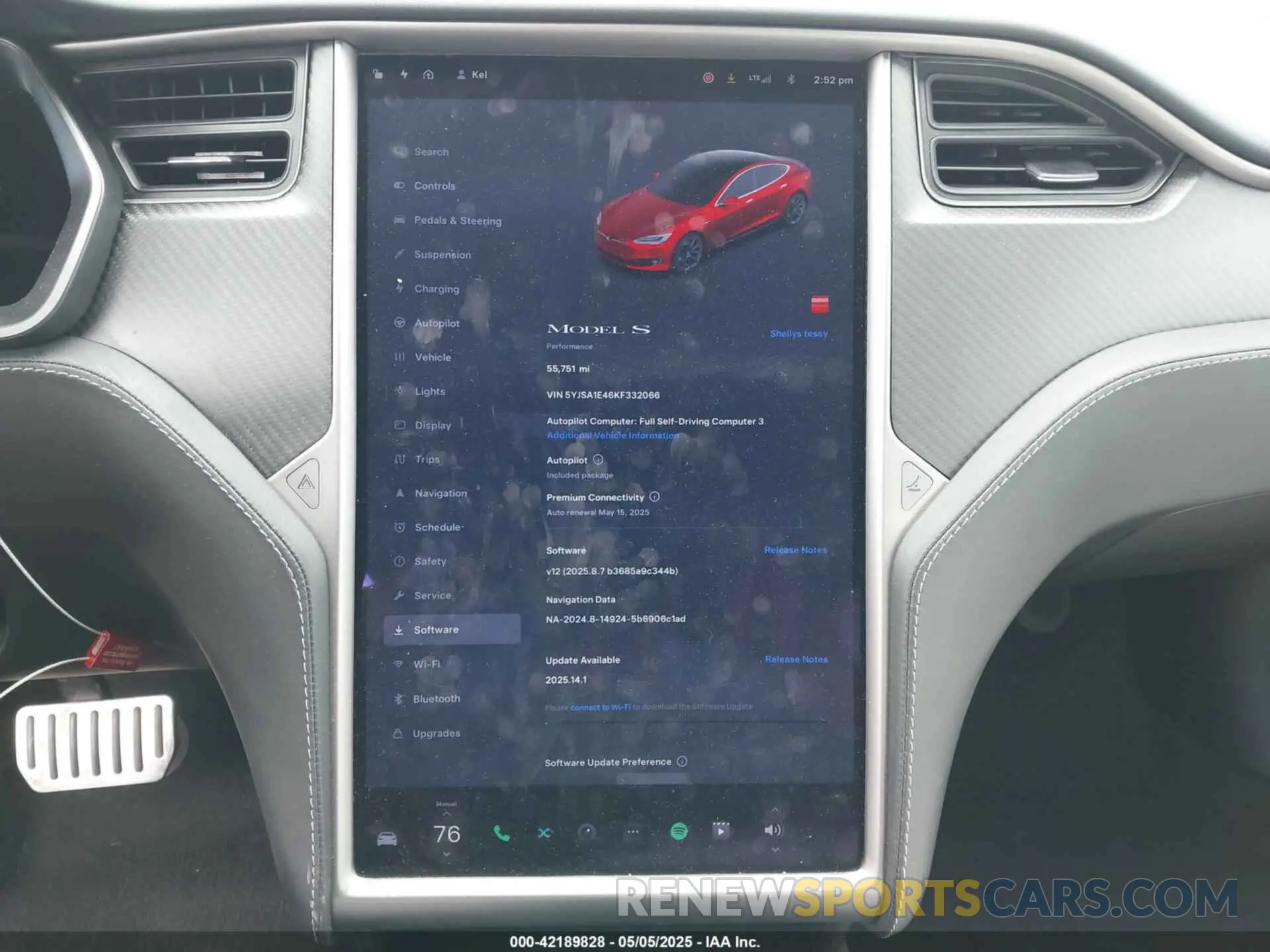 7 Фотография поврежденного автомобиля 5YJSA1E46KF332066 TESLA MODEL S 2019