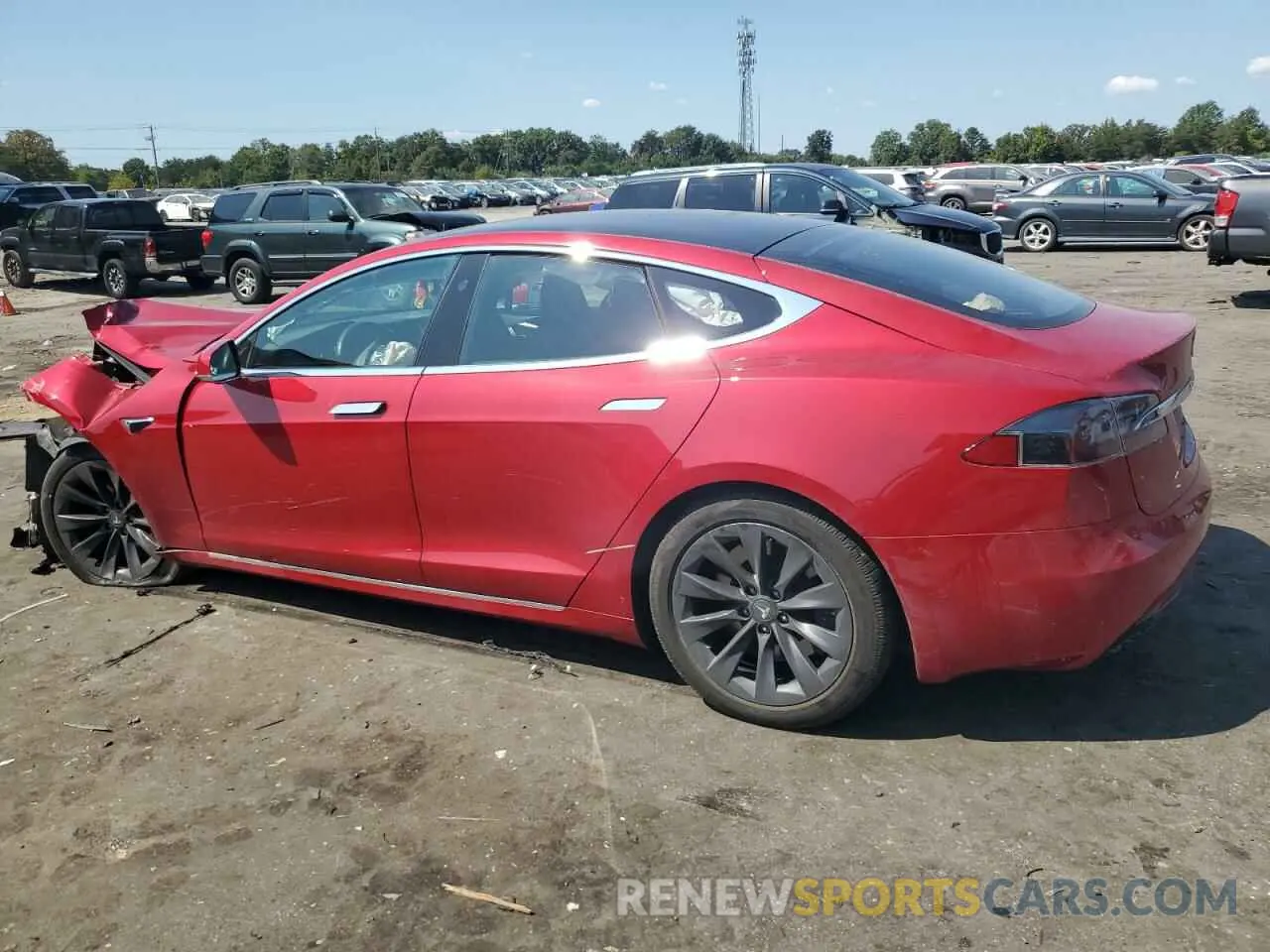 2 Photograph of a damaged car 5YJSA1E25LF390797 TESLA MODEL S 2020