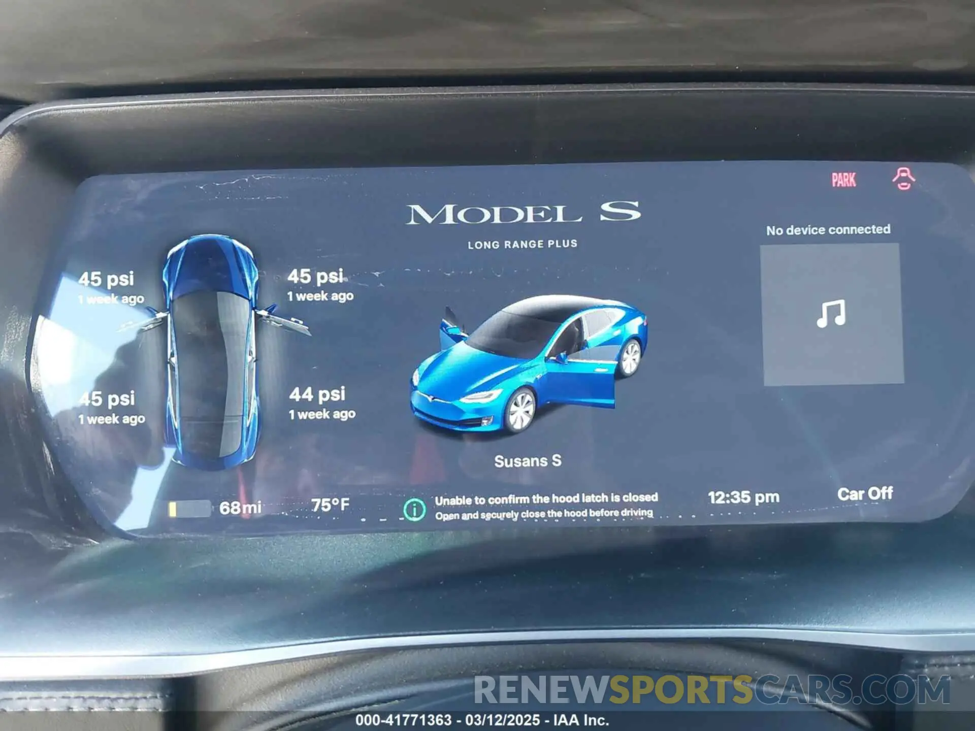 7 Фотография поврежденного автомобиля 5YJSA1E25LF401362 TESLA MODEL S 2020