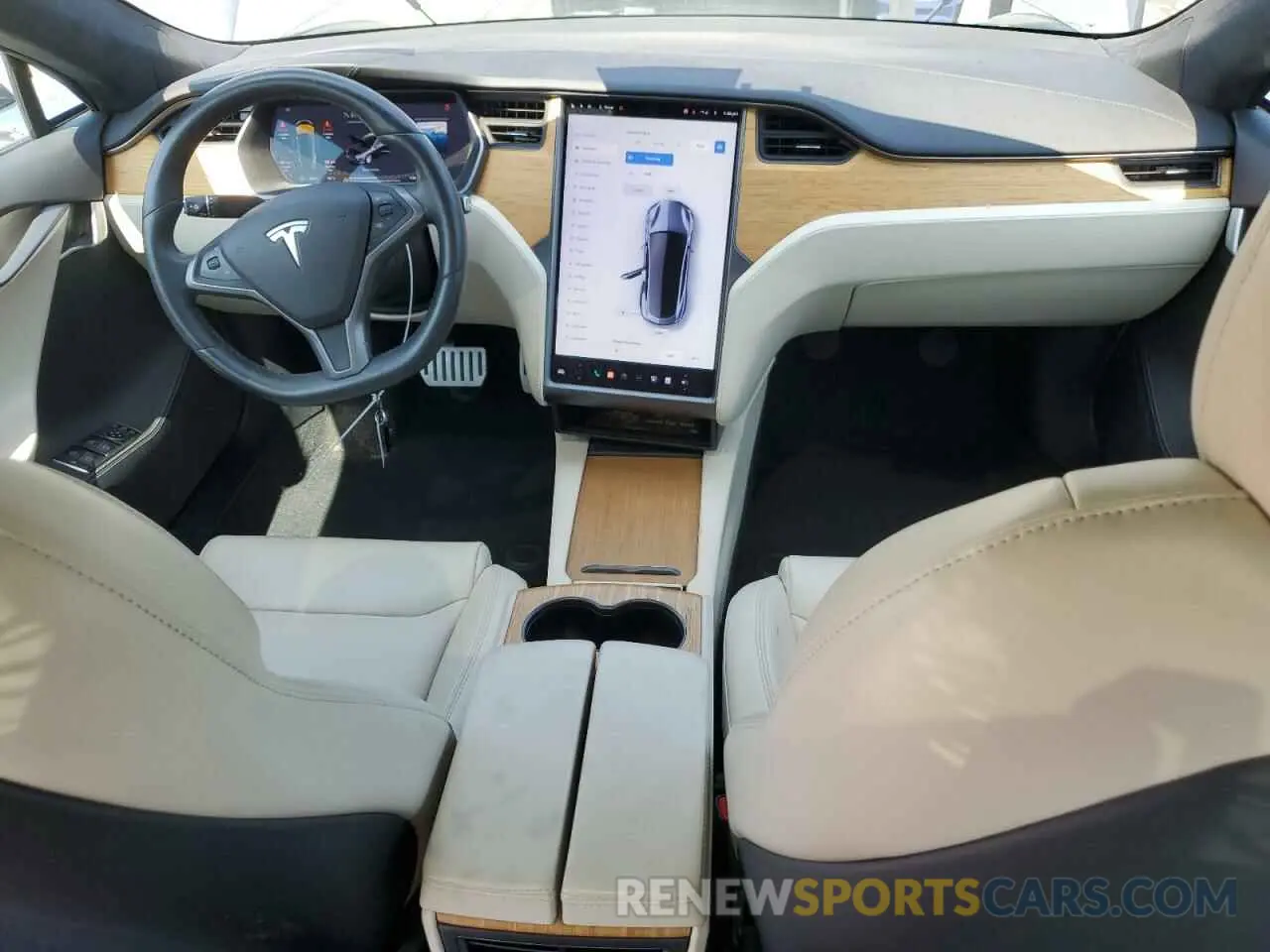8 Фотография поврежденного автомобиля 5YJSA1E40LF390594 TESLA MODEL S 2020