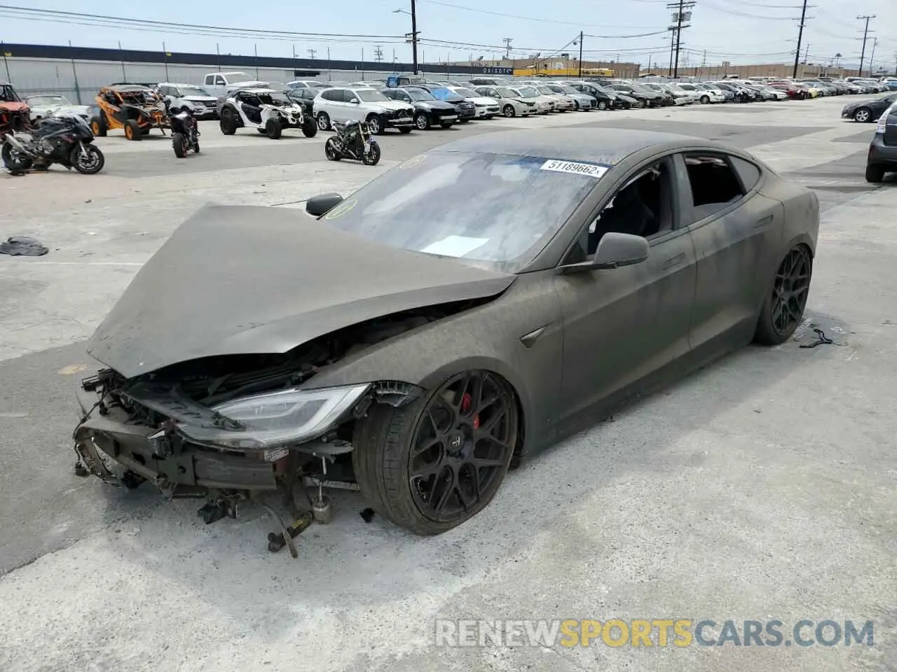 2 Photograph of a damaged car 5YJSA1E47LF355678 TESLA MODEL S 2020