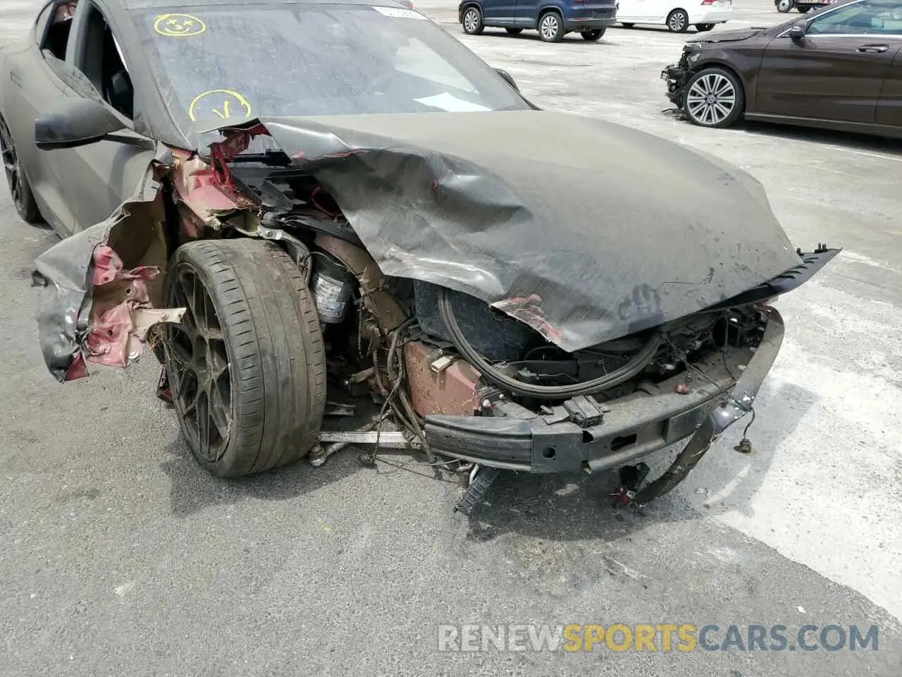 9 Photograph of a damaged car 5YJSA1E47LF355678 TESLA MODEL S 2020