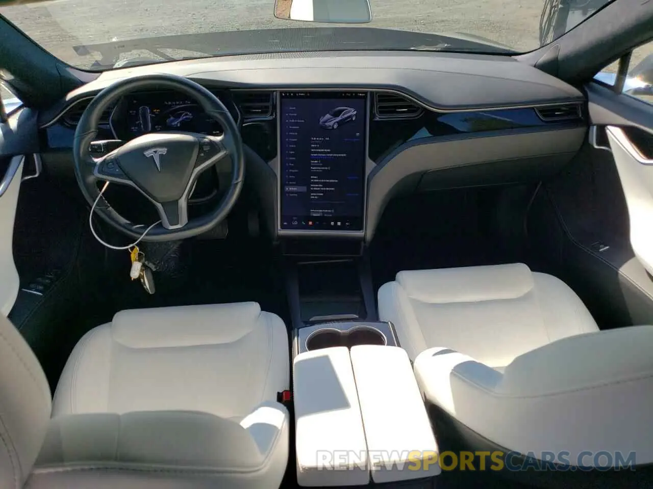 8 Photograph of a damaged car 5YJSA1E21MF425403 TESLA MODEL S 2021