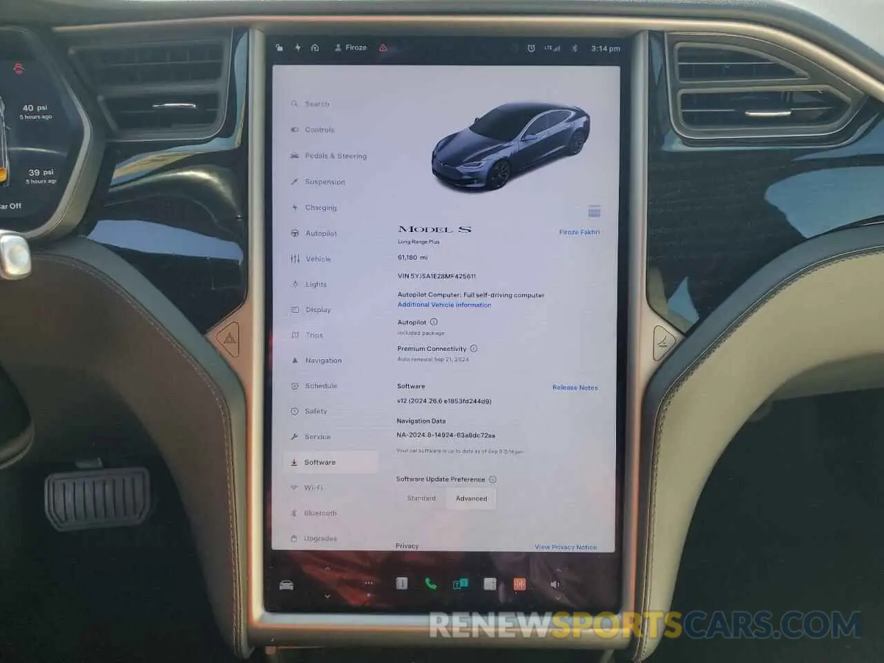 9 Photograph of a damaged car 5YJSA1E28MF425611 TESLA MODEL S 2021