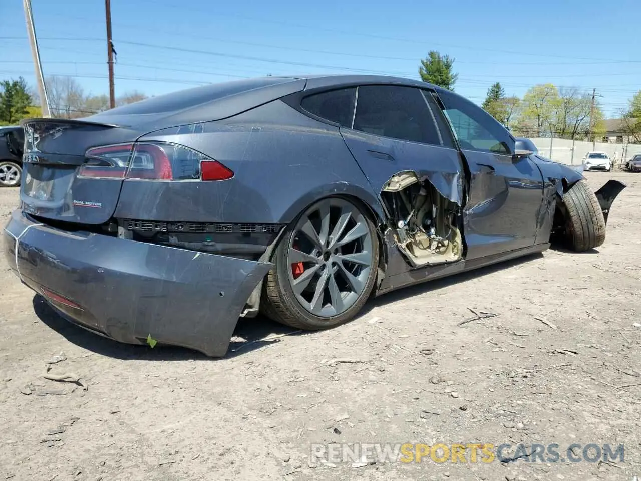 3 Фотография поврежденного автомобиля 5YJSA1E40MF423935 TESLA MODEL S 2021