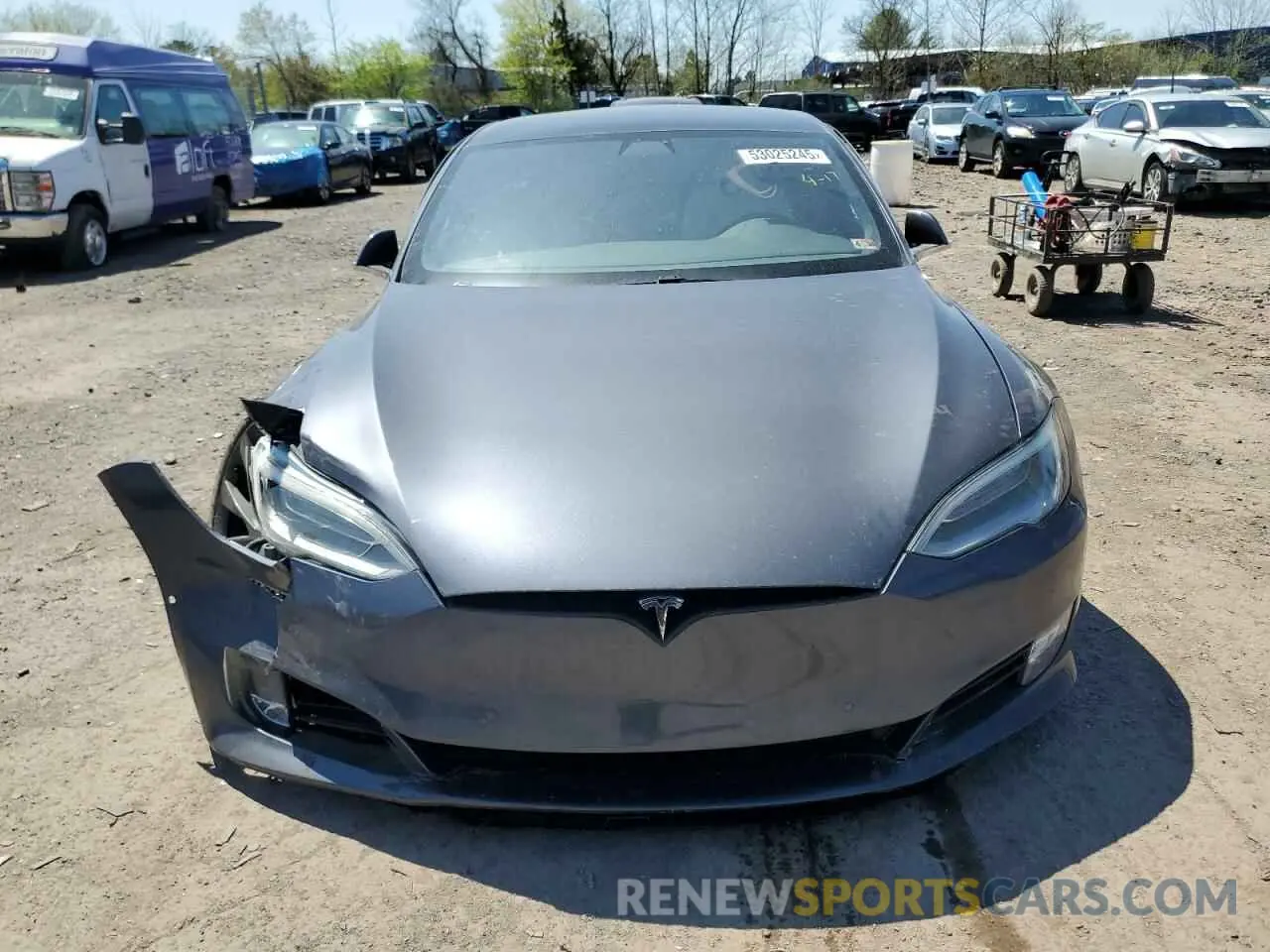 5 Фотография поврежденного автомобиля 5YJSA1E40MF423935 TESLA MODEL S 2021